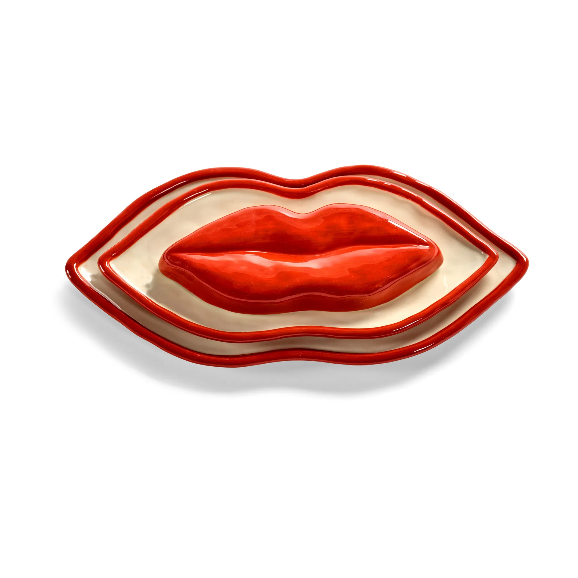 Plateau Les Objets Mouleversants S, Rouge Serax