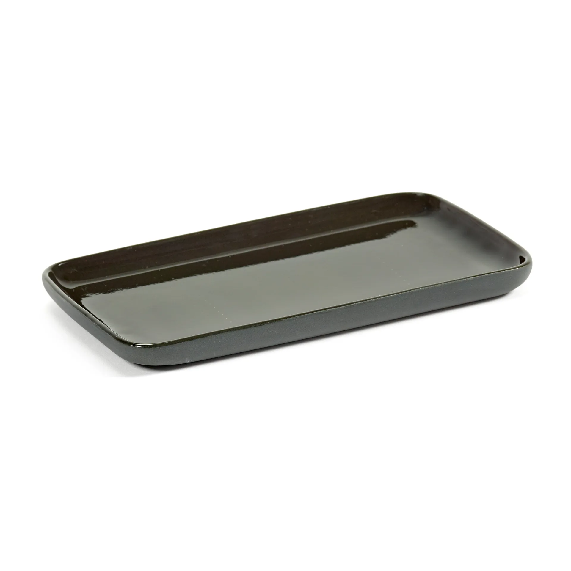Plateau rectangulaire Cose S 9,8x16,2 cm, Gris foncé Serax