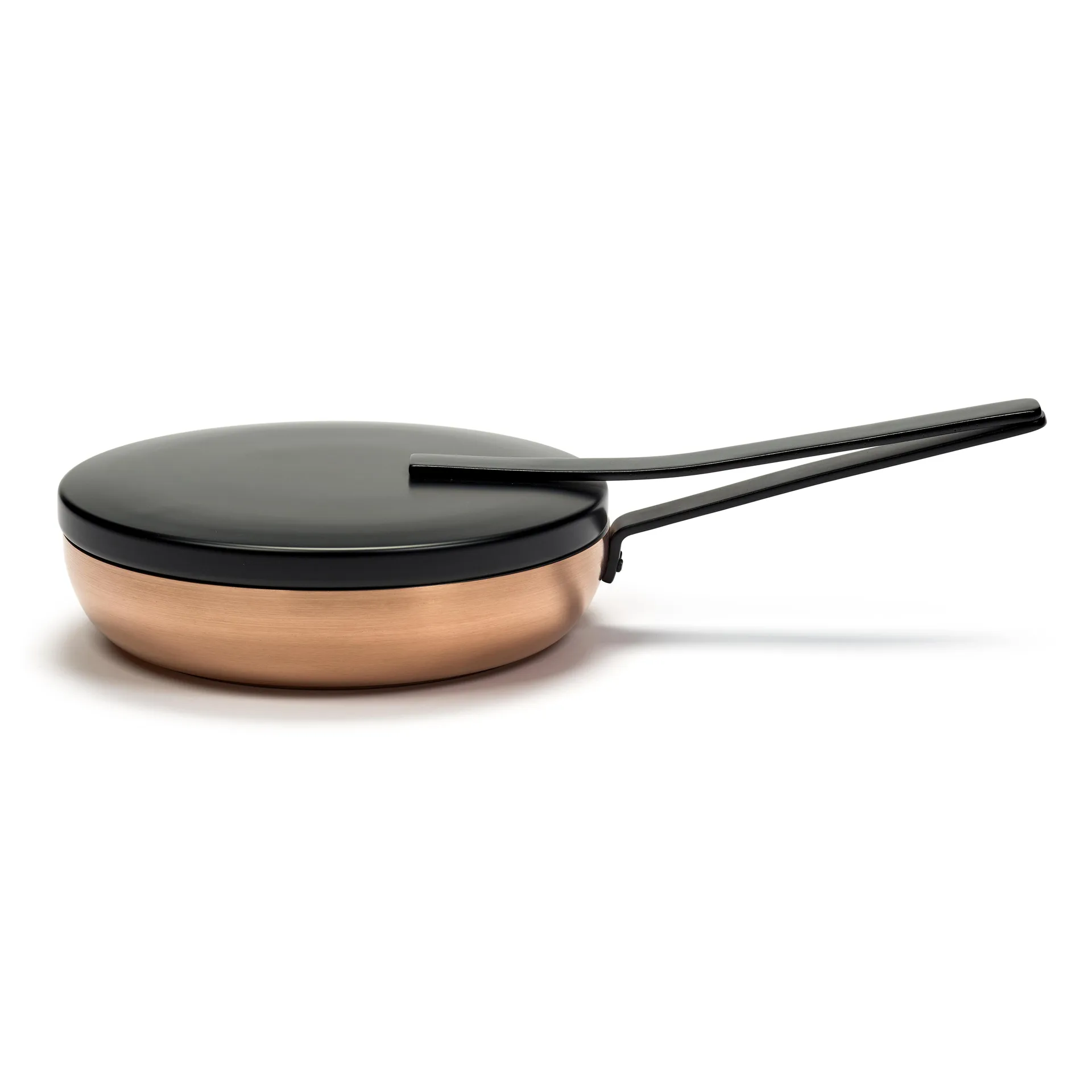 Poêle avec couvercle Base 24 cm, Cuivre Serax