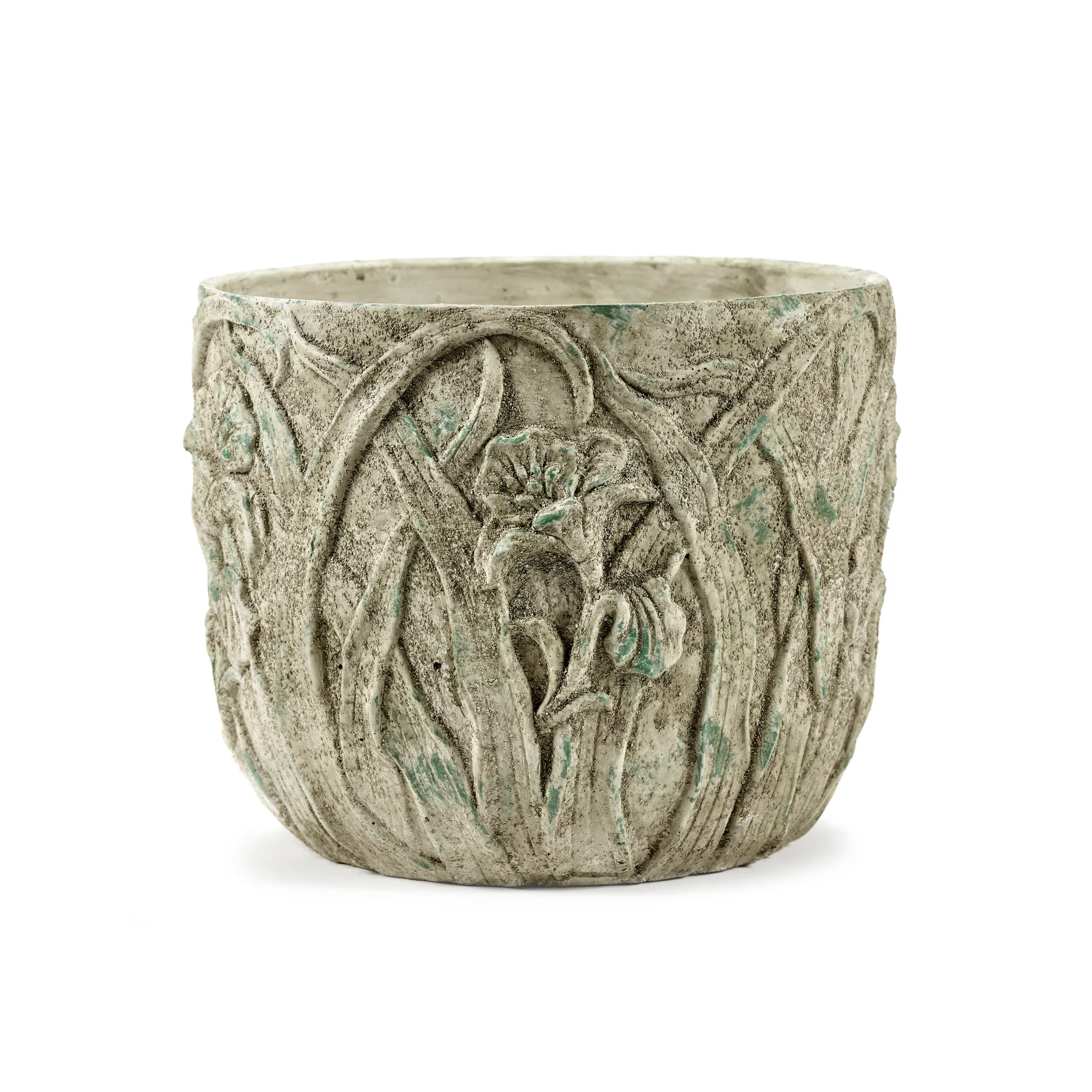 Pot motif fleurs Rustic M 25,5 cm, Grey Serax