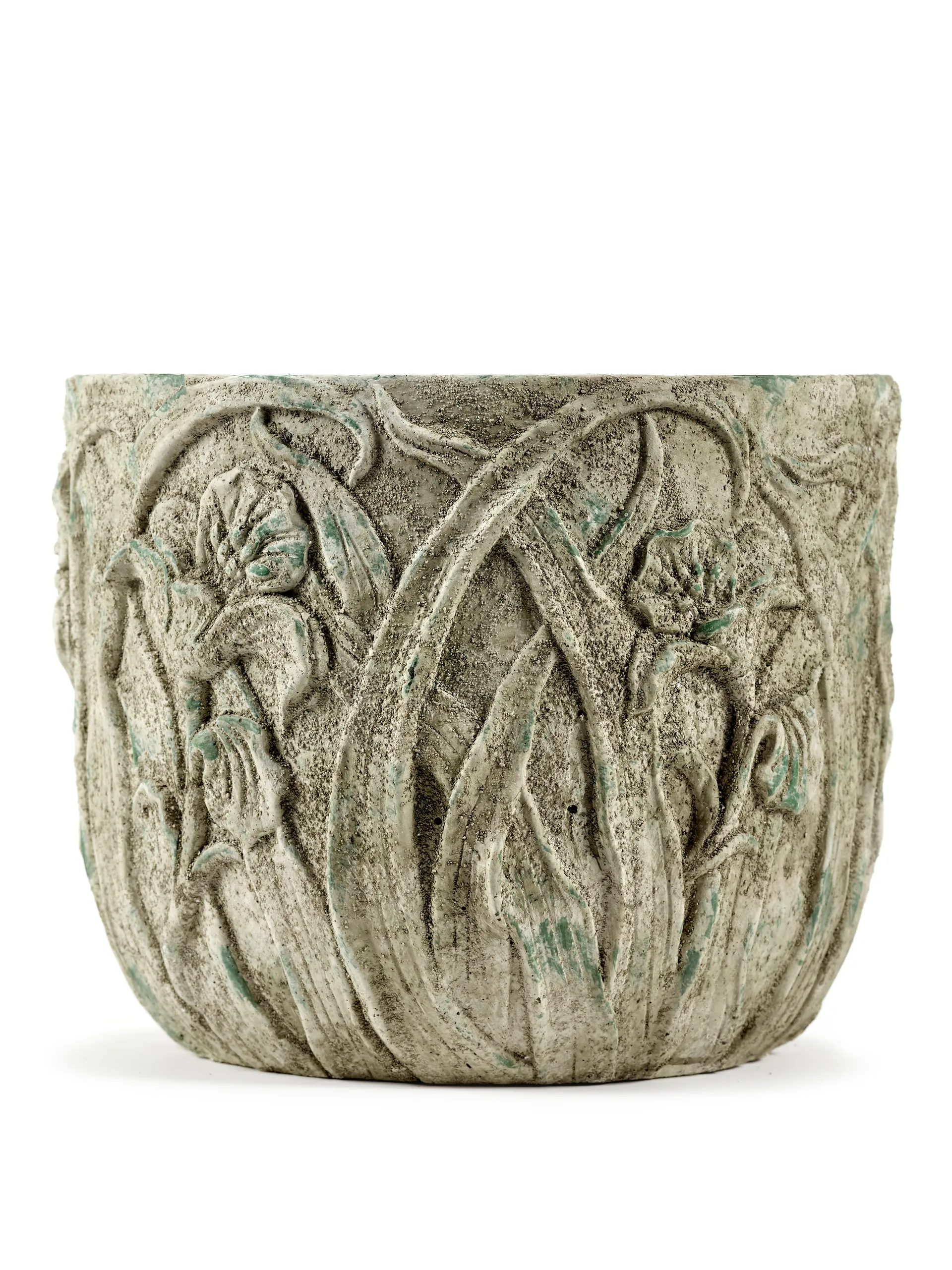 Pot motif fleurs Rustic M 25,5 cm, Grey Serax