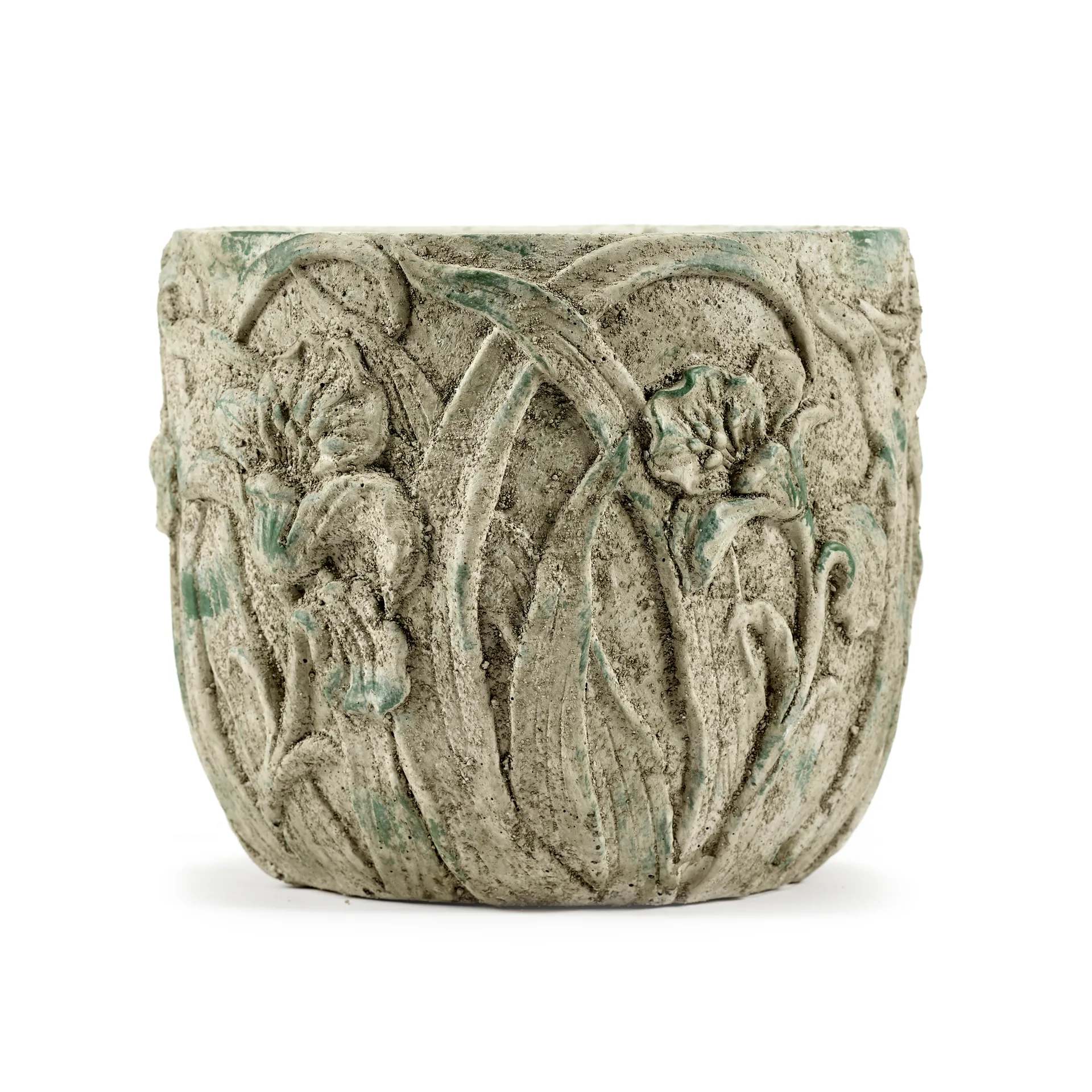 Pot motif fleurs Rustic S 21,5 cm, Grey Serax