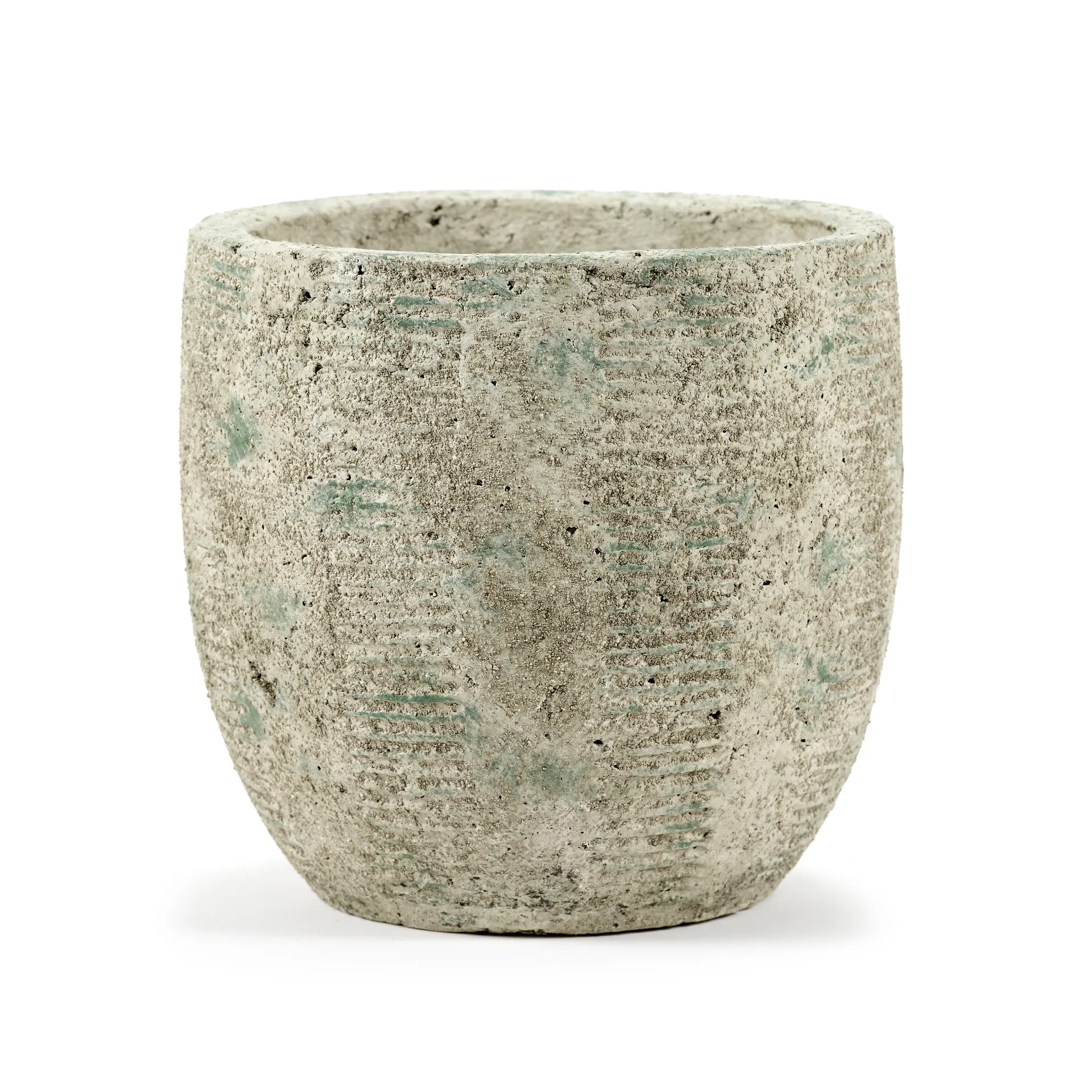 Pot rayures Rustic M 20,5 cm, Grey Serax