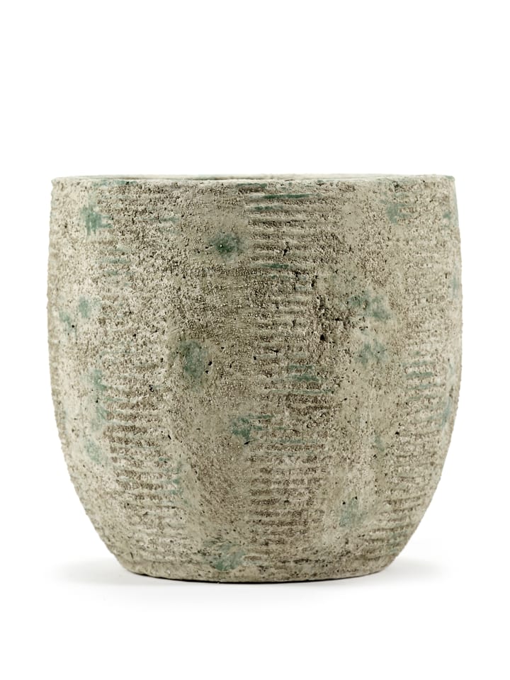 Pot rayures Rustic M 20,5 cm, Grey Serax