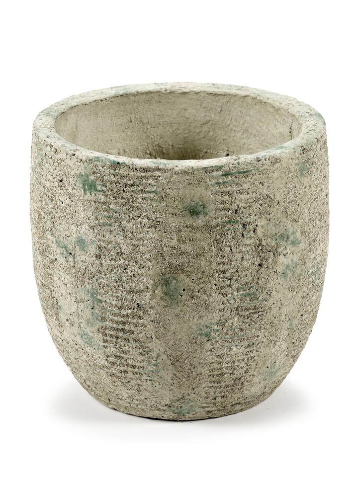 Pot rayures Rustic M 20,5 cm, Grey Serax