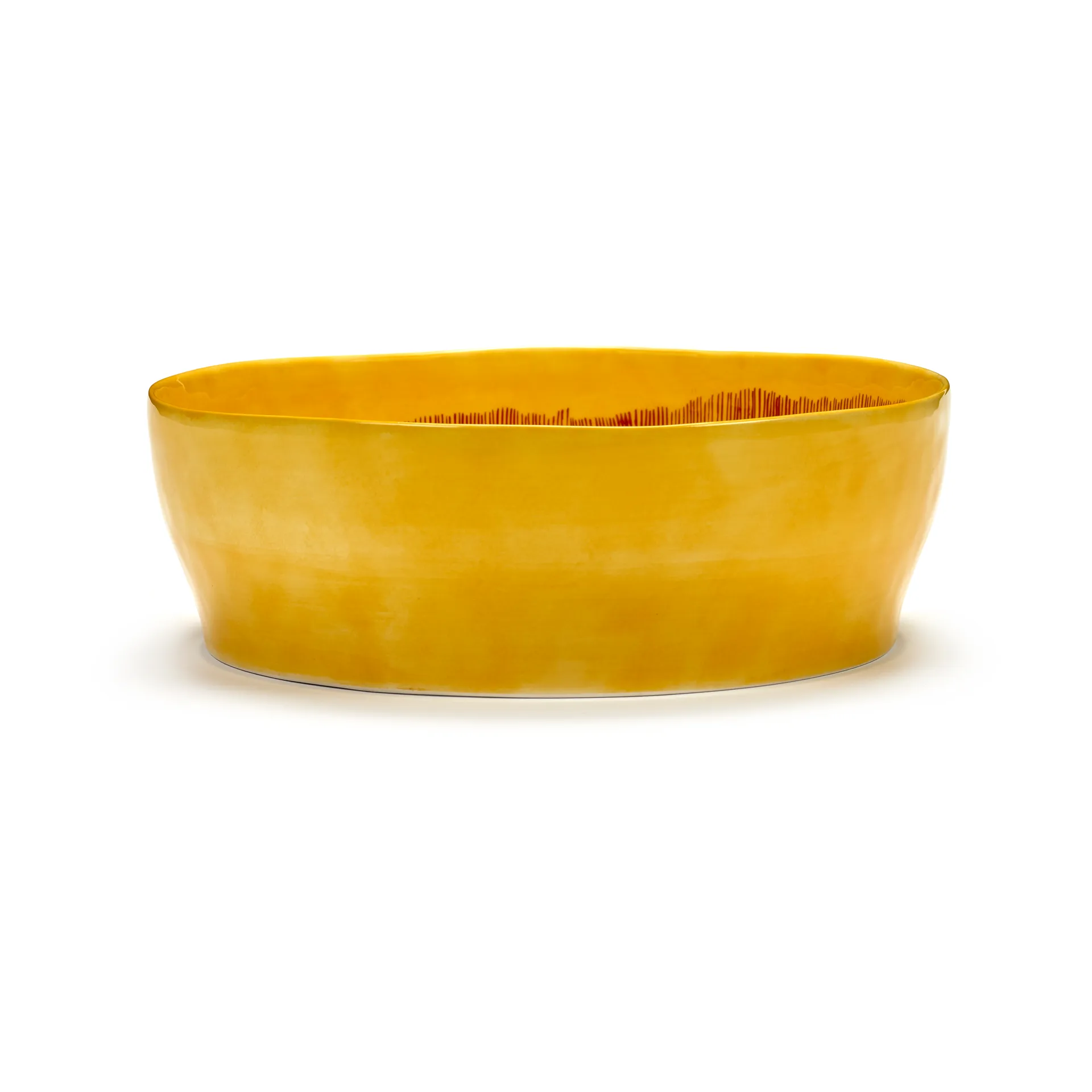 Saladier Ottolenghi Feast Ø27,5 cm, Yellow stripes-red Serax