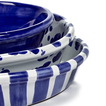 Saladier Table Nomade L - Blanc-bleu - Serax