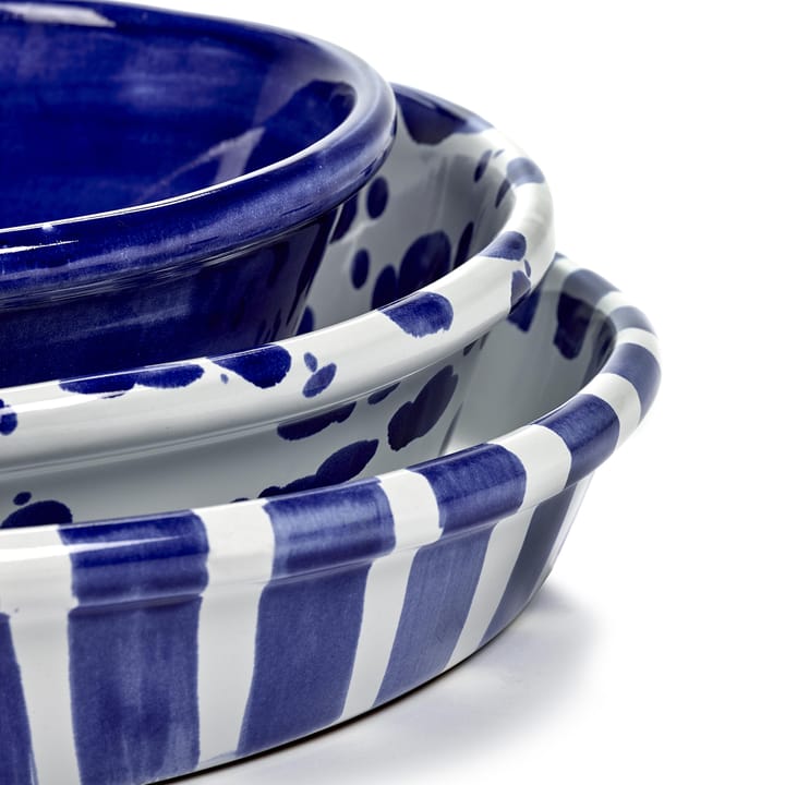 Saladier Table Nomade M - Blanc-bleu - Serax
