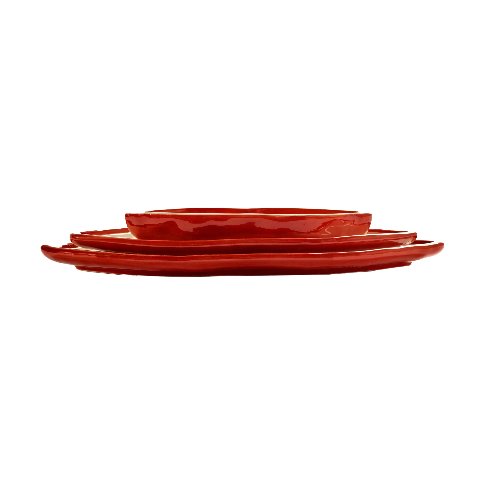 Set de plateaux Les Objets Mouleversants 3 pièces, Red-white Serax