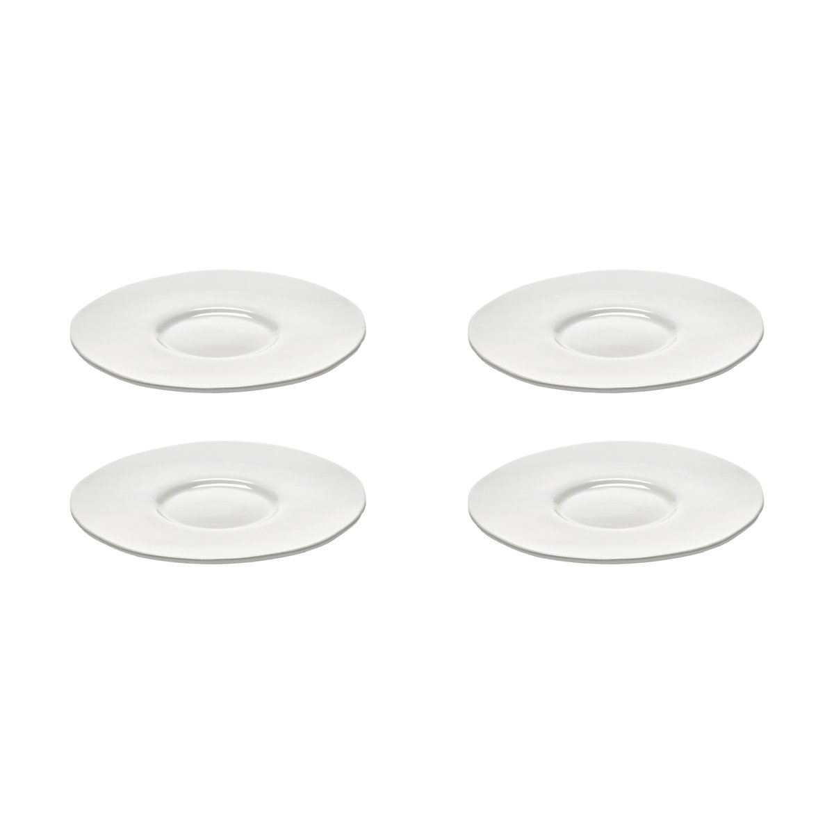 Serax Soucoupe Silhouette pour tasse à espresso 10,3 cm lot de 4 Blanc