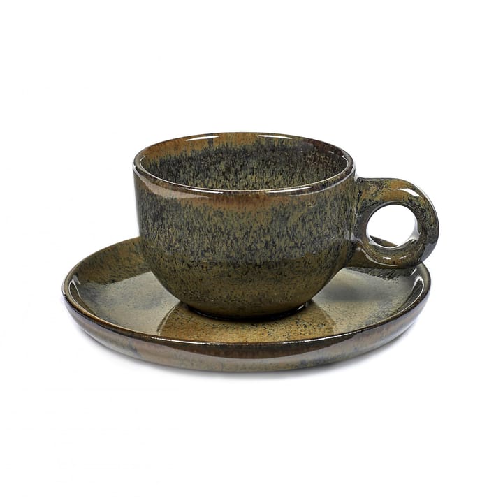 Tasse à café avec soucoupe Surface 13 cl - Indi grey - Serax