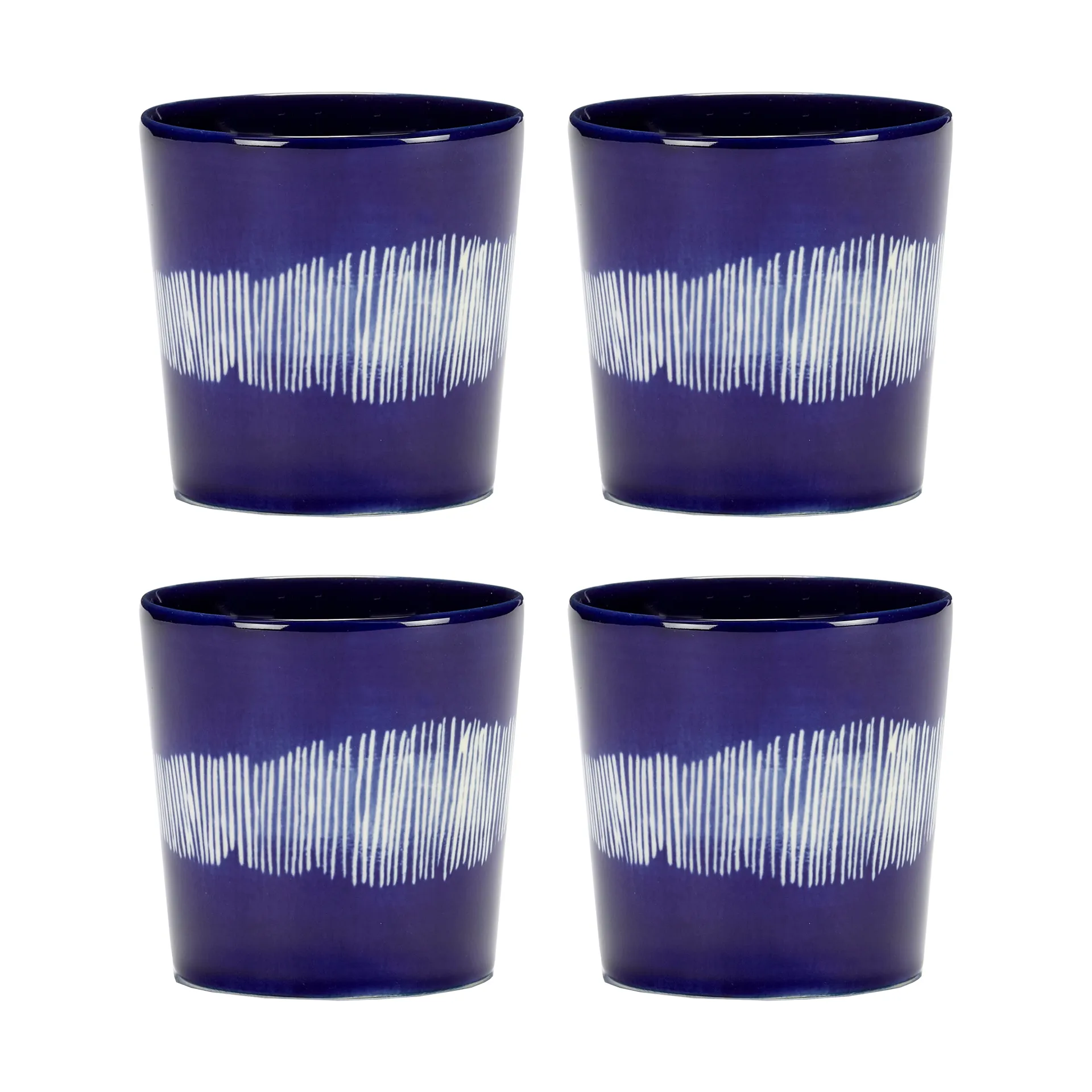 Tasse à café Ottolenghi Feast 25 cl lot de 4, Dark blue-white Serax