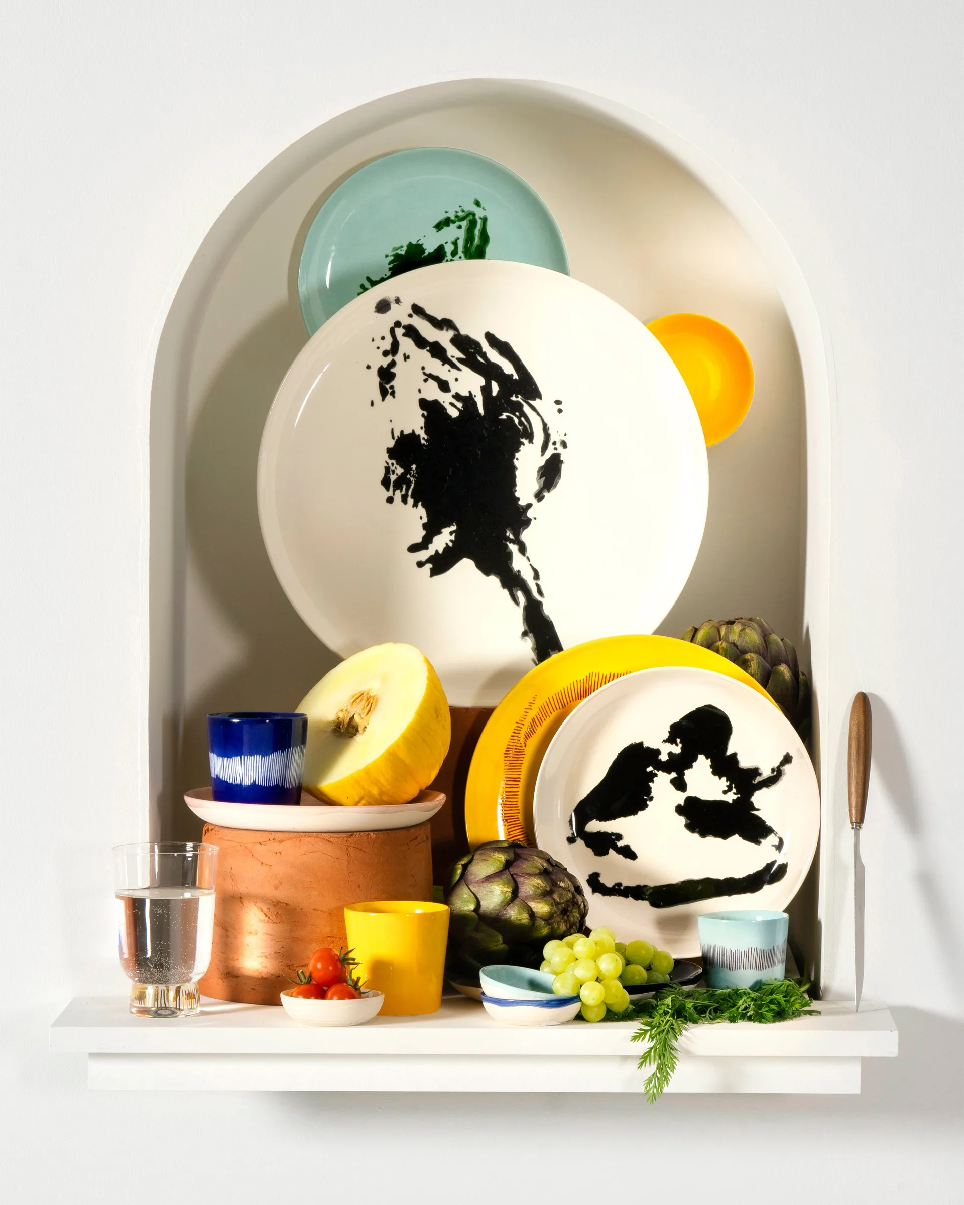 Tasse à café Ottolenghi Feast 25 cl lot de 4, Dark blue-white Serax