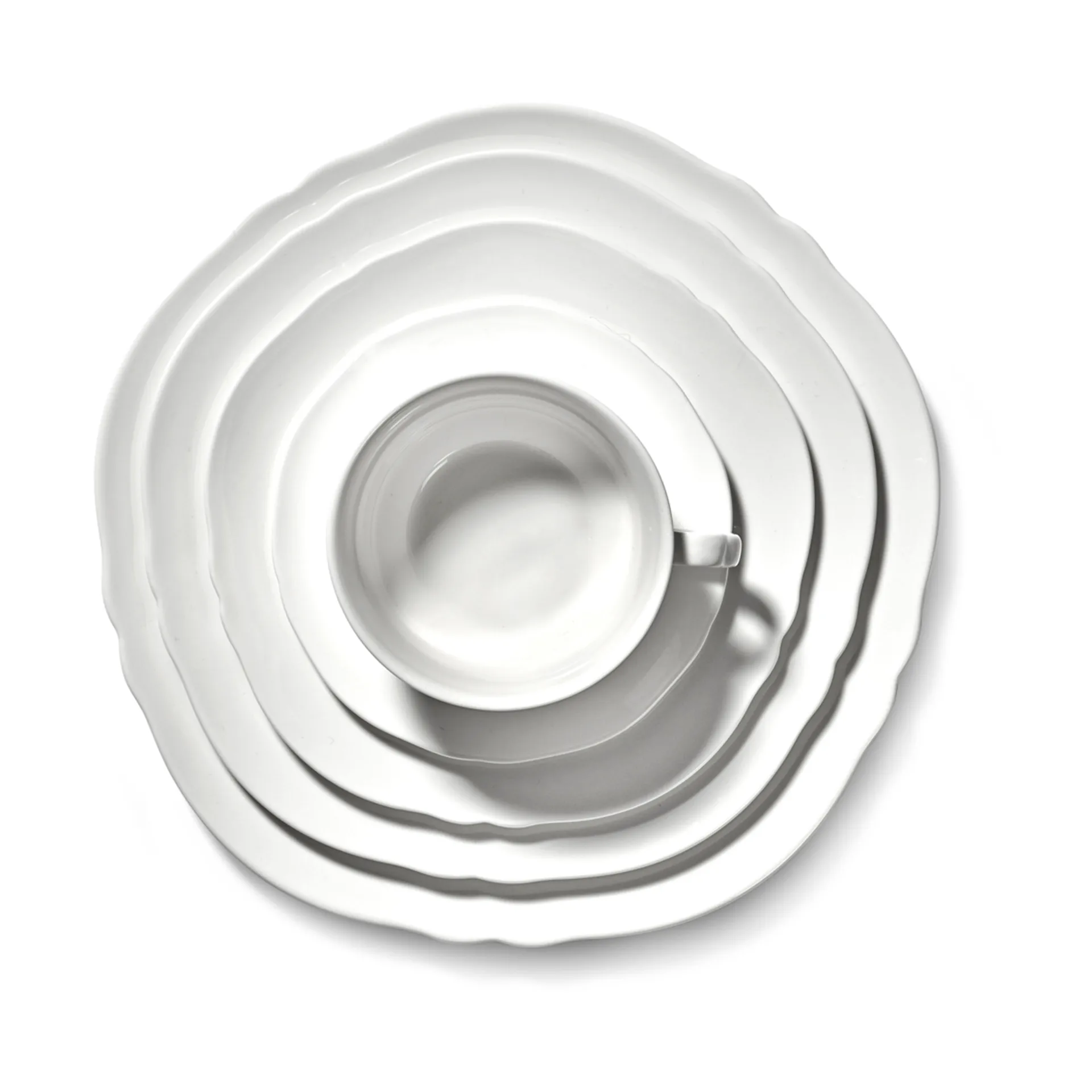 Tasse à café Silhouette 19 cl lot de 4, Blanc Serax