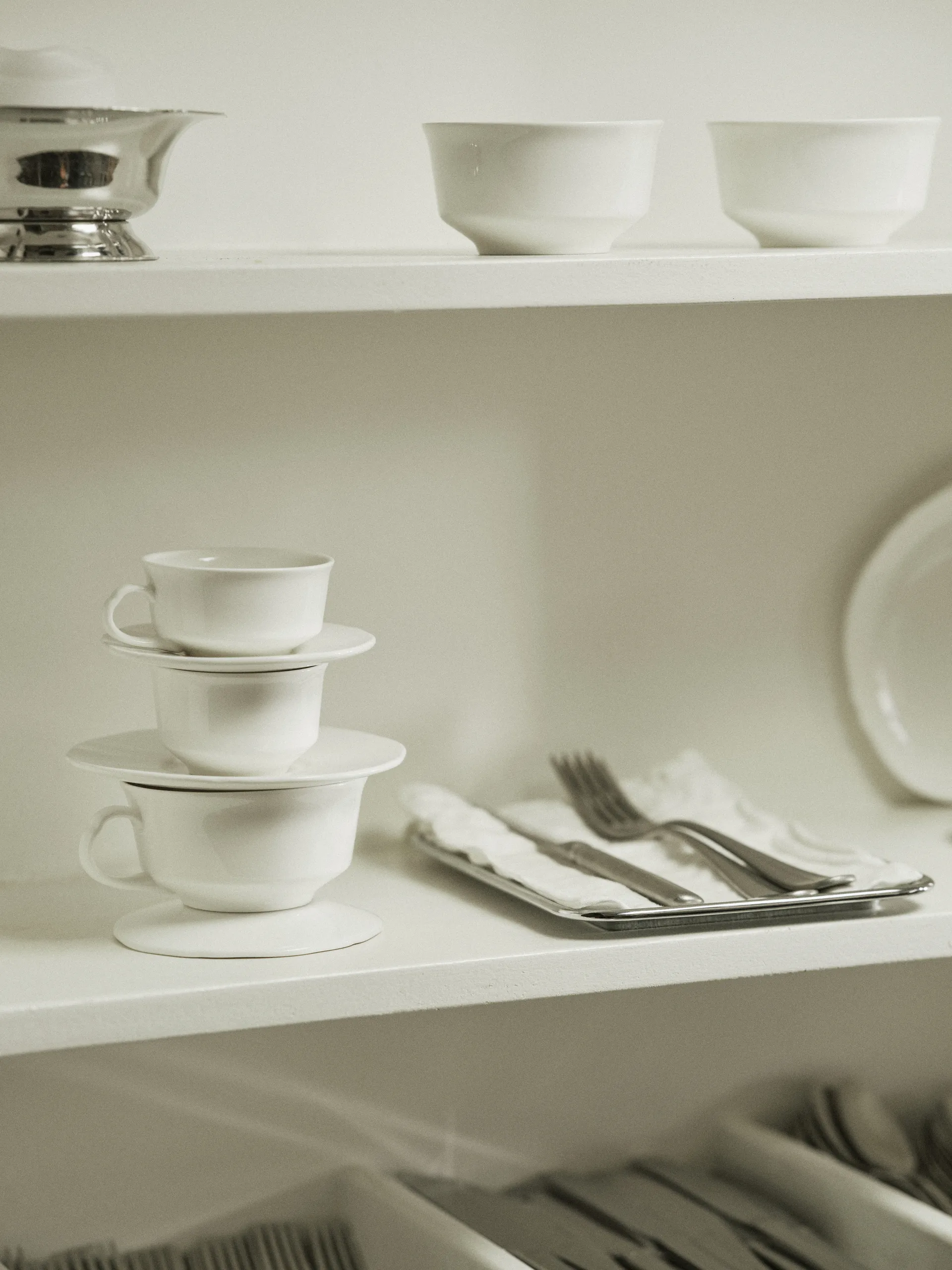 Tasse à café Silhouette 19 cl lot de 4, Blanc Serax