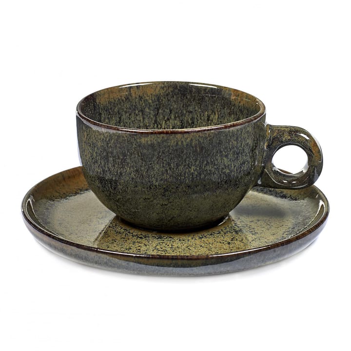 Tasse à cappuccino avec soucoupe Surface 23 cl - Indi grey - Serax