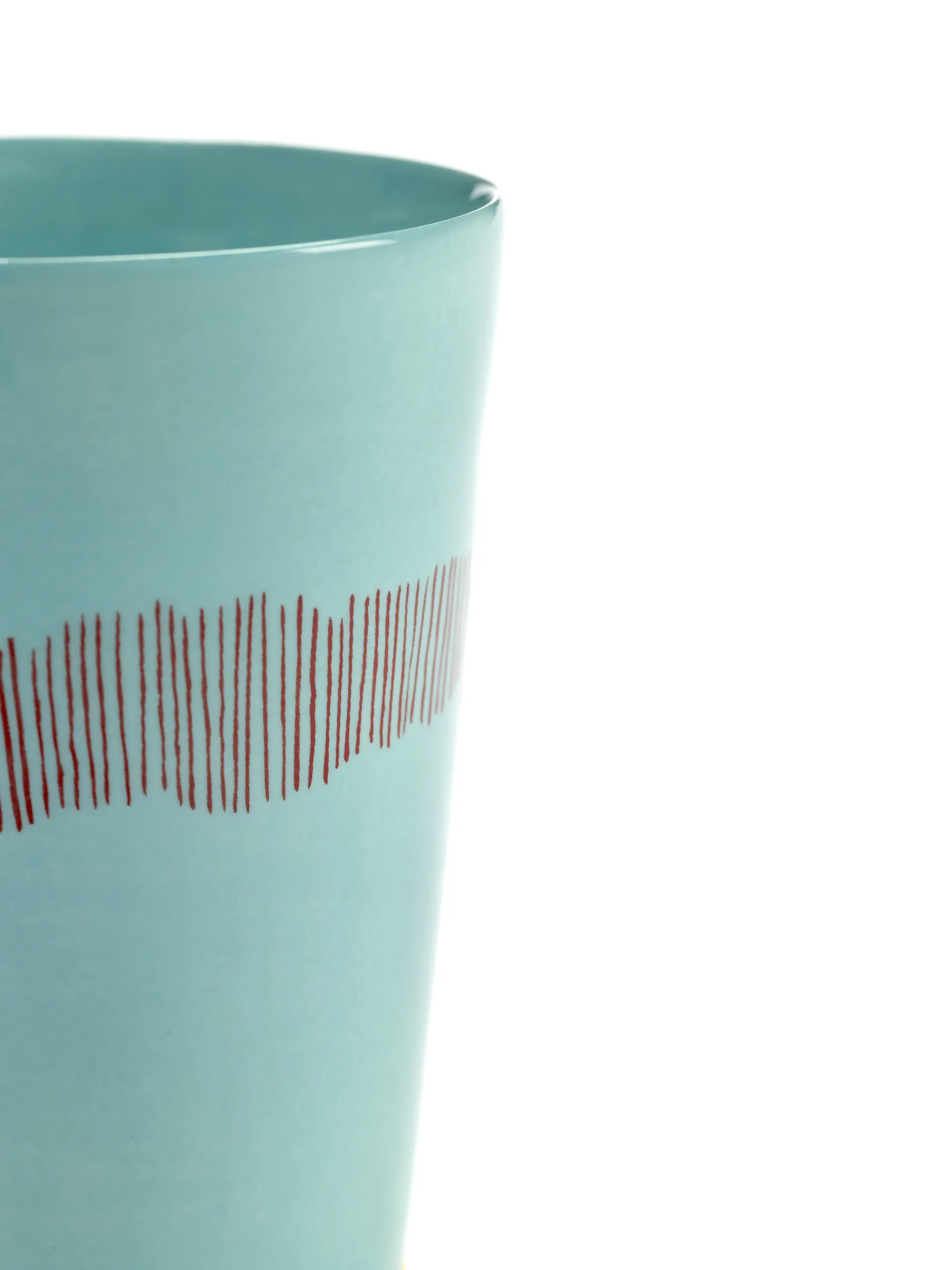 Tasses à thé Ottolenghi Feast 33 cl lot de 4, Azure stripes-red Serax