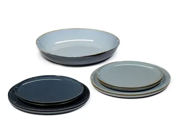 Terres de Rêves dinner set 9 pièces - Smokey blue-dark blue - Serax
