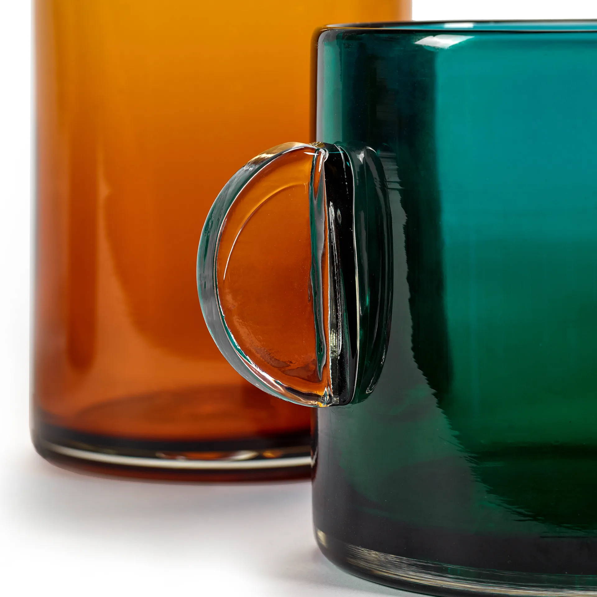 Vase avec anse Wind & Fire 13 cm, Dark blue Serax