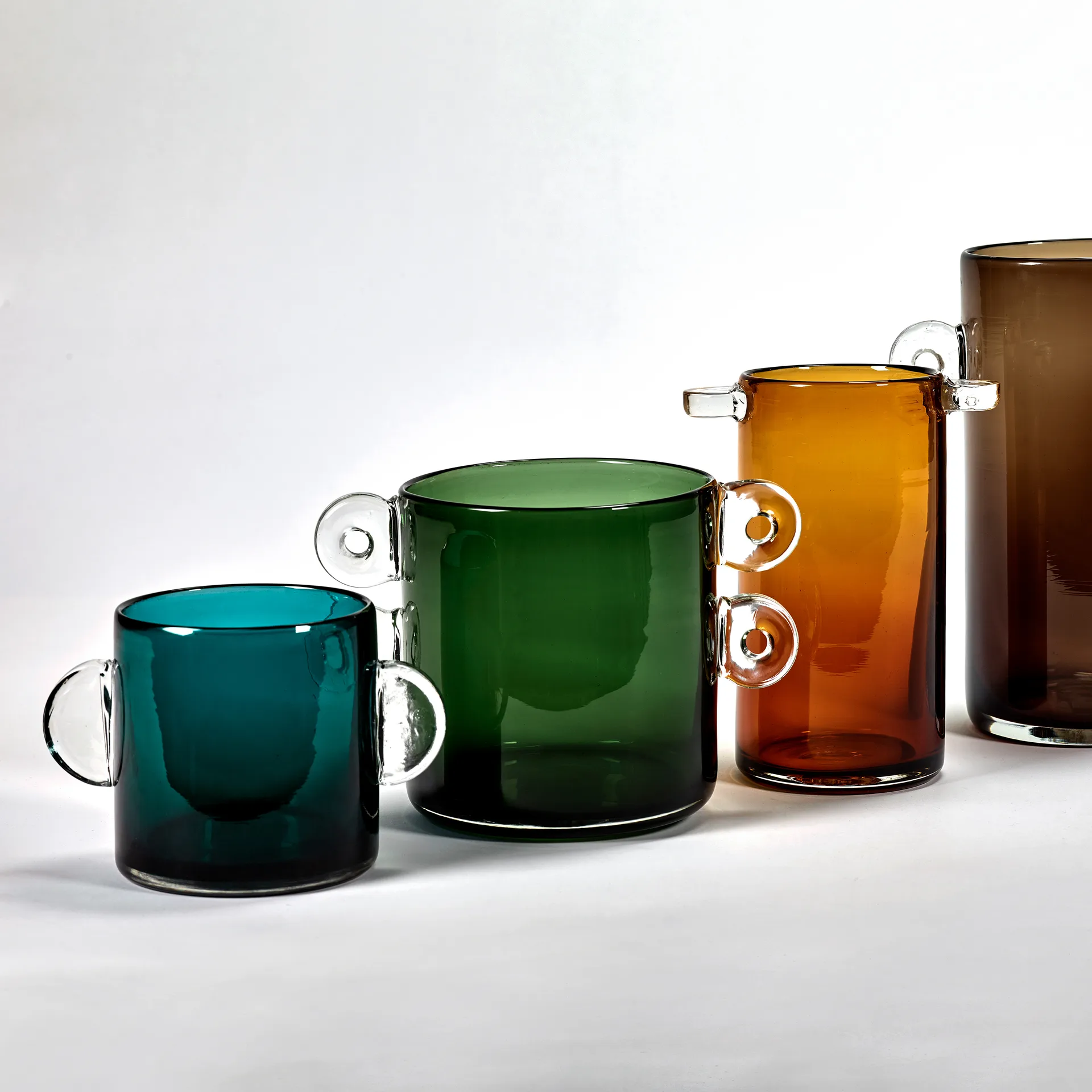 Vase avec anse Wind & Fire 13 cm, Dark blue Serax