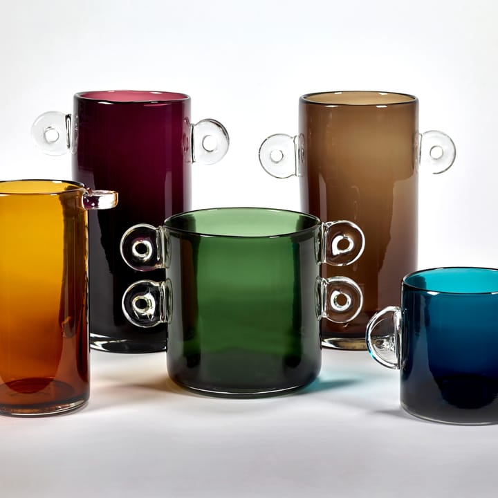 Vase avec anse Wind & Fire 18 cm, Dark green Serax