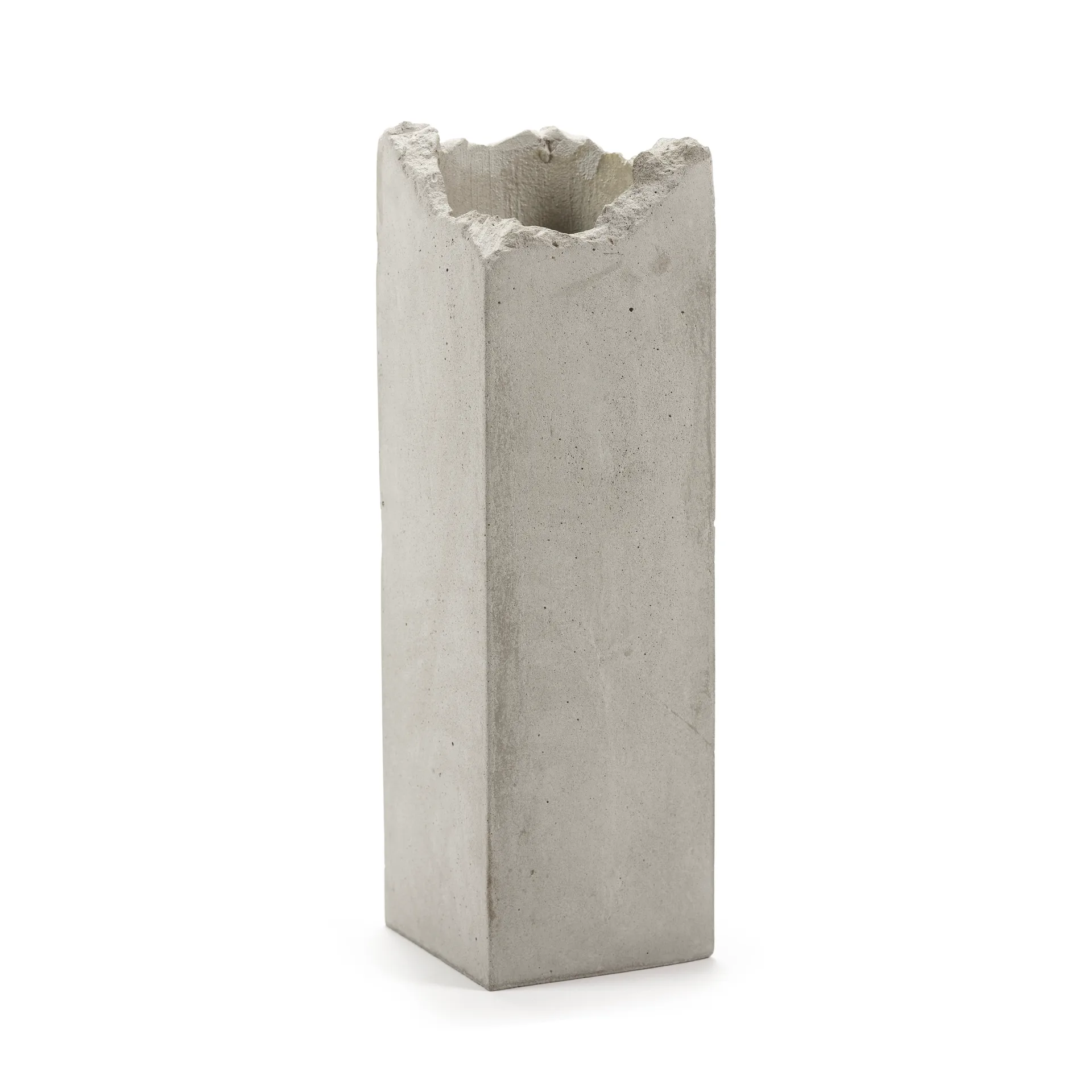 Vase Broquaine L 38 cm, Grey Serax