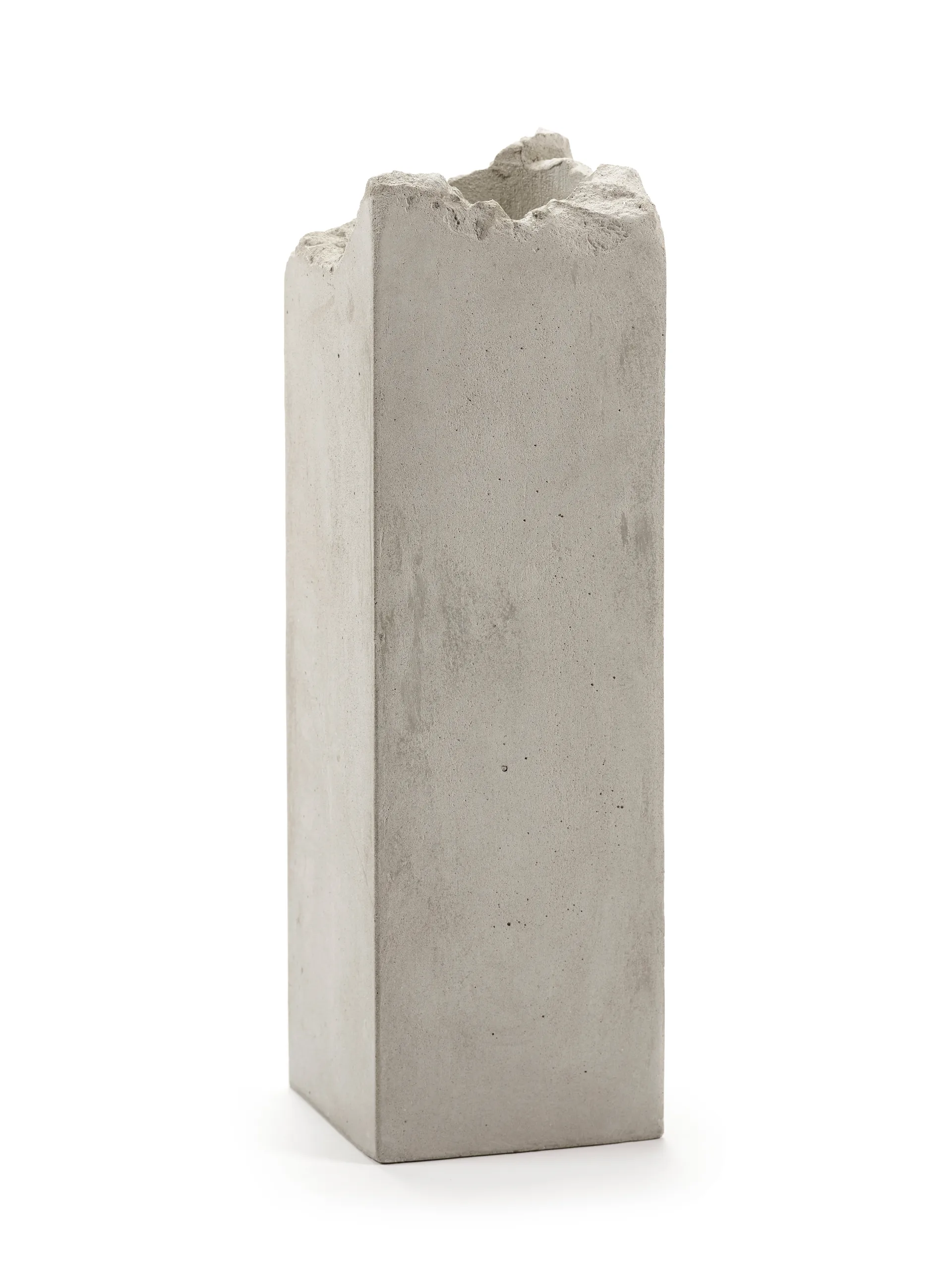 Vase Broquaine L 38 cm, Grey Serax