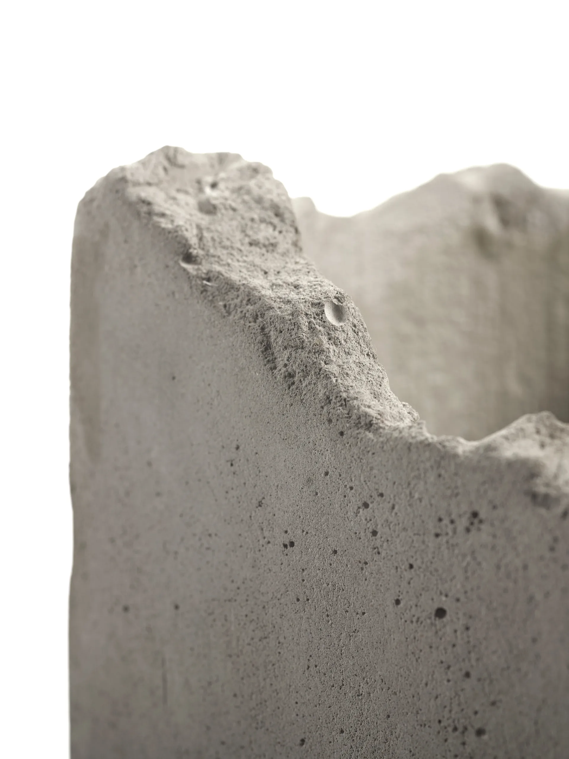 Vase Broquaine L 38 cm, Grey Serax