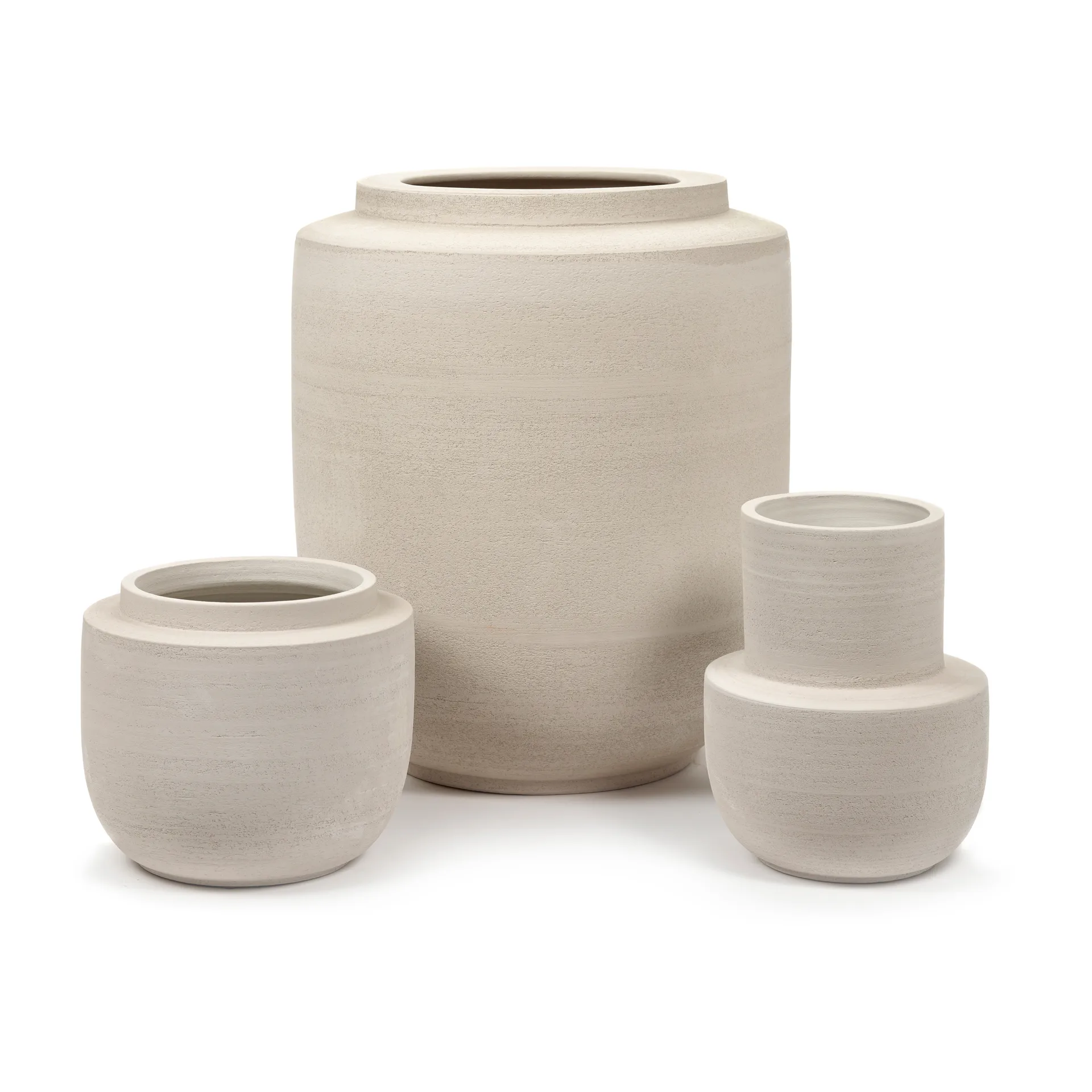Vase Volumes M Ø25 cm, Beige Serax