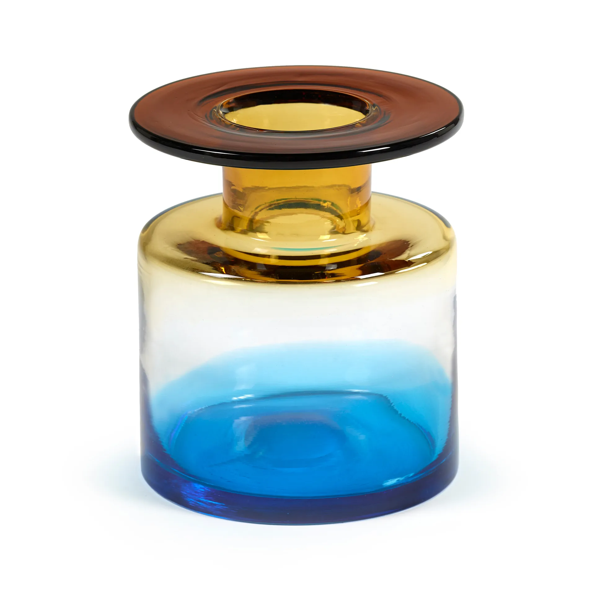 Vase Wind & Fire 22 cm, Blue-ambre Serax