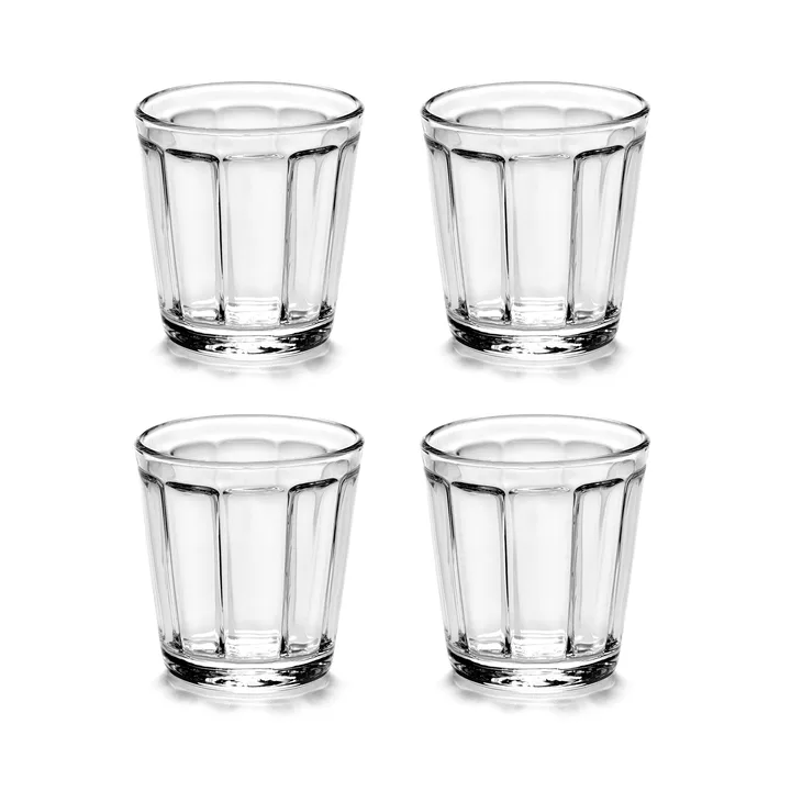 Verre à espresso Surface 10 cl Lot de 4 Transparent - Serax
