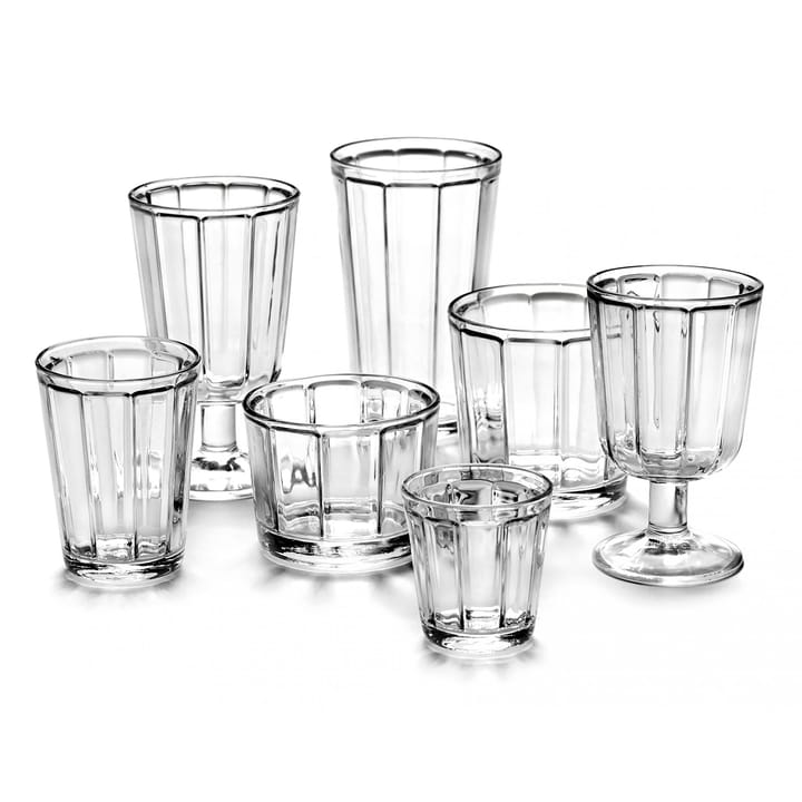 Verre à espresso Surface 10 cl Lot de 4 - Transparent - Serax