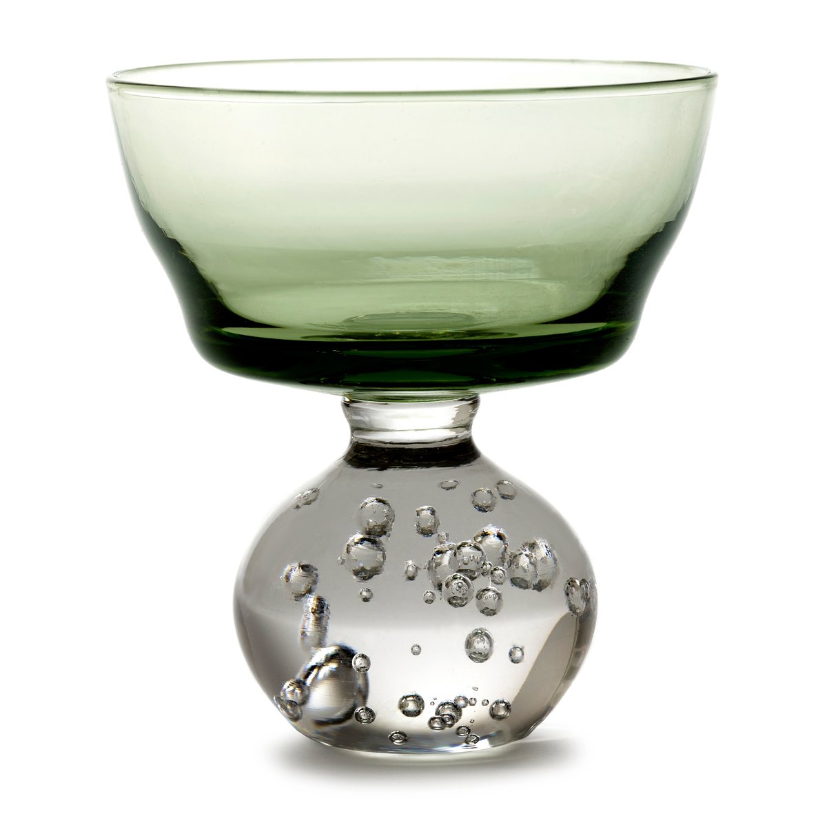 Serax Verre à pied Eternal snow M 9,2 cm Vert | Design Scandinave | Verres à eau | Vert
