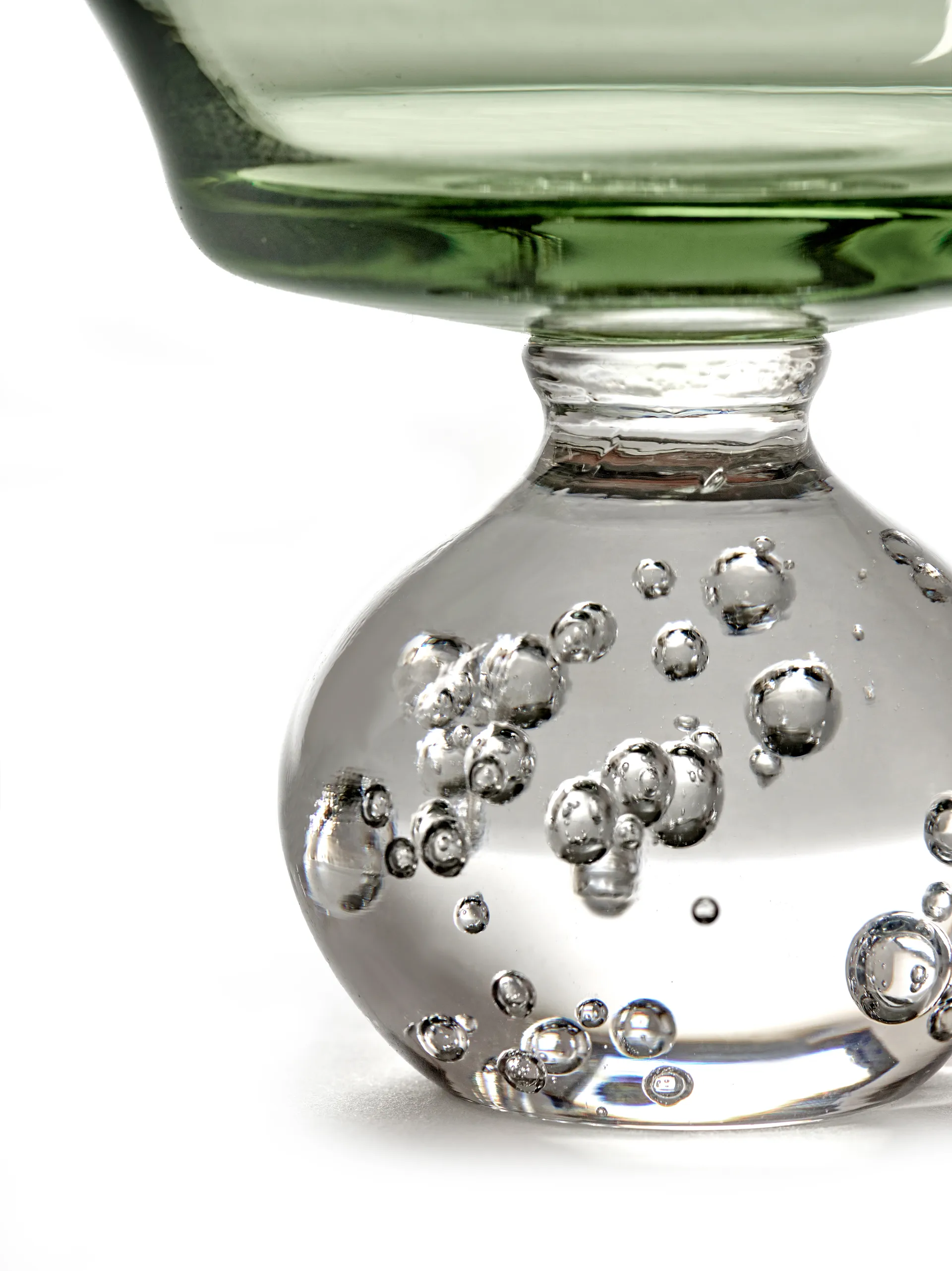 Verre à pied Eternal snow M Ø9,2 cm, Vert Serax