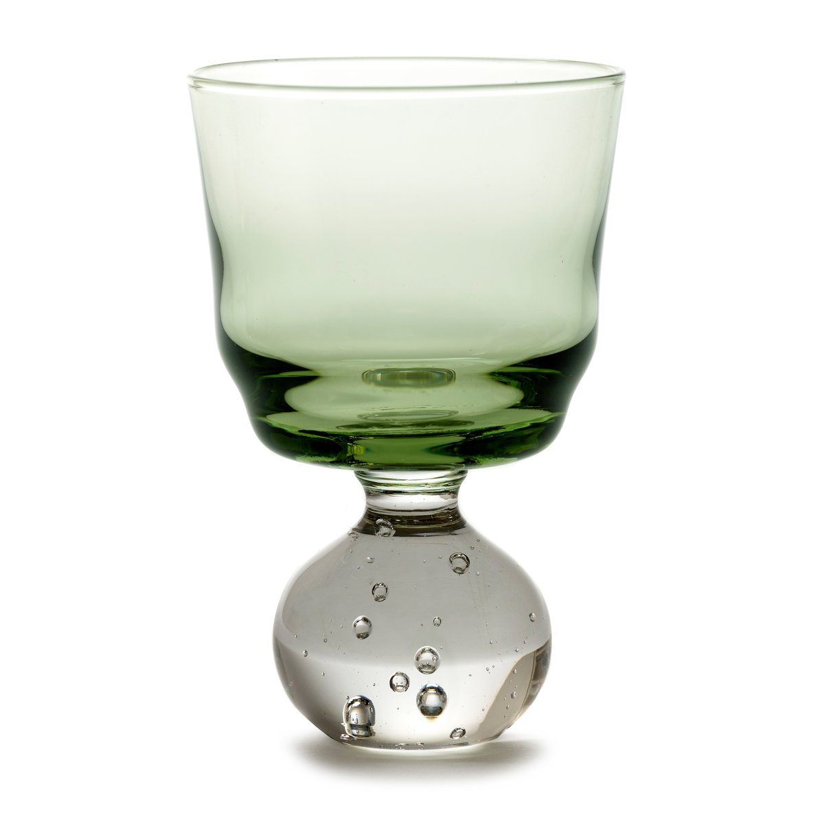 Serax Verre à pied Eternal snow S 6,3 cm Vert | Design Scandinave | Verres à eau | Vert