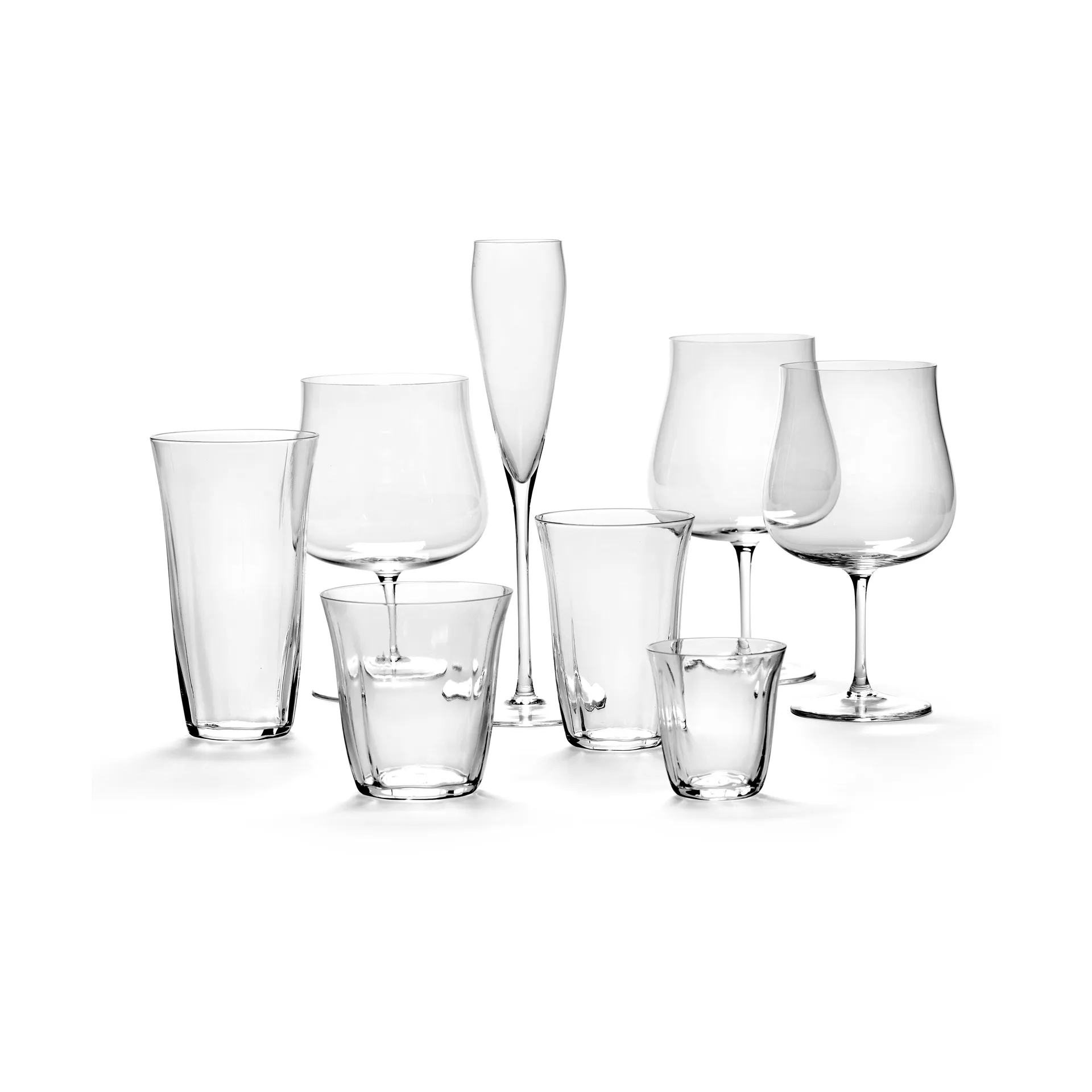 Verre à vin blanc Silhouette 59 cl lot de 4, Transparent Serax