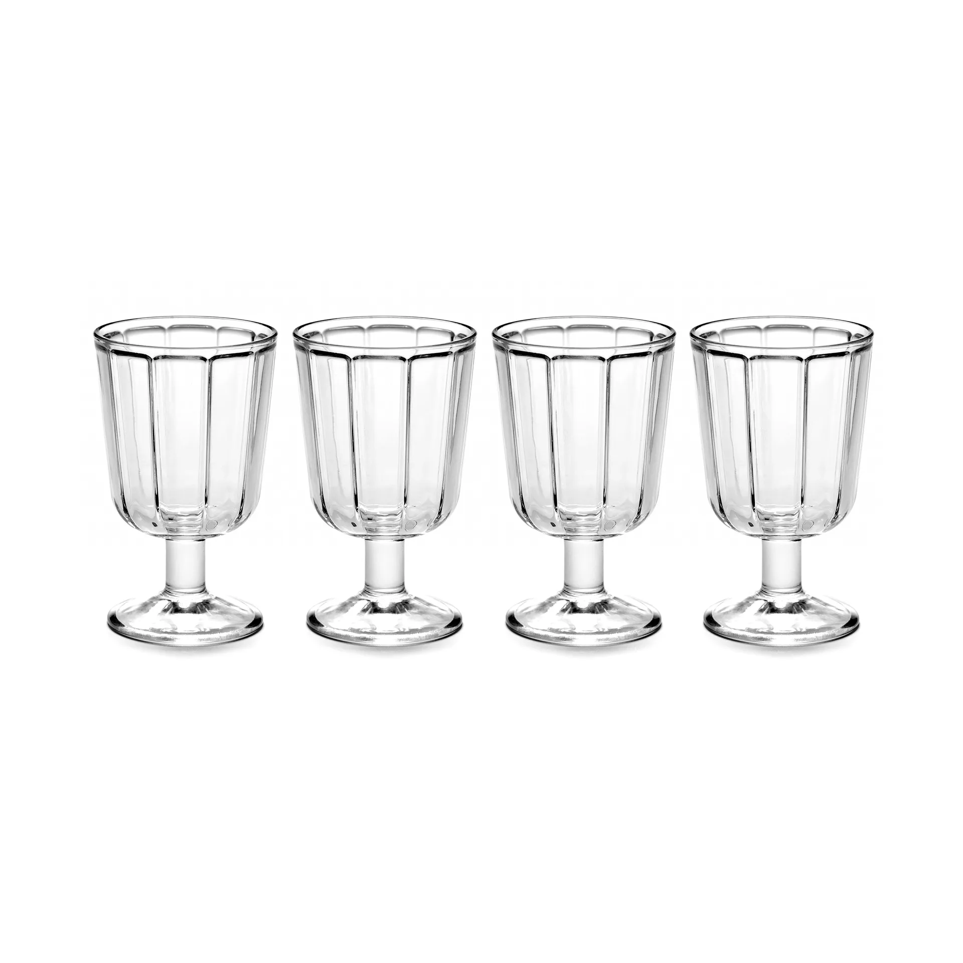 Verre à vin blanc Surface 18 cl Lot de 4 Transparent Serax