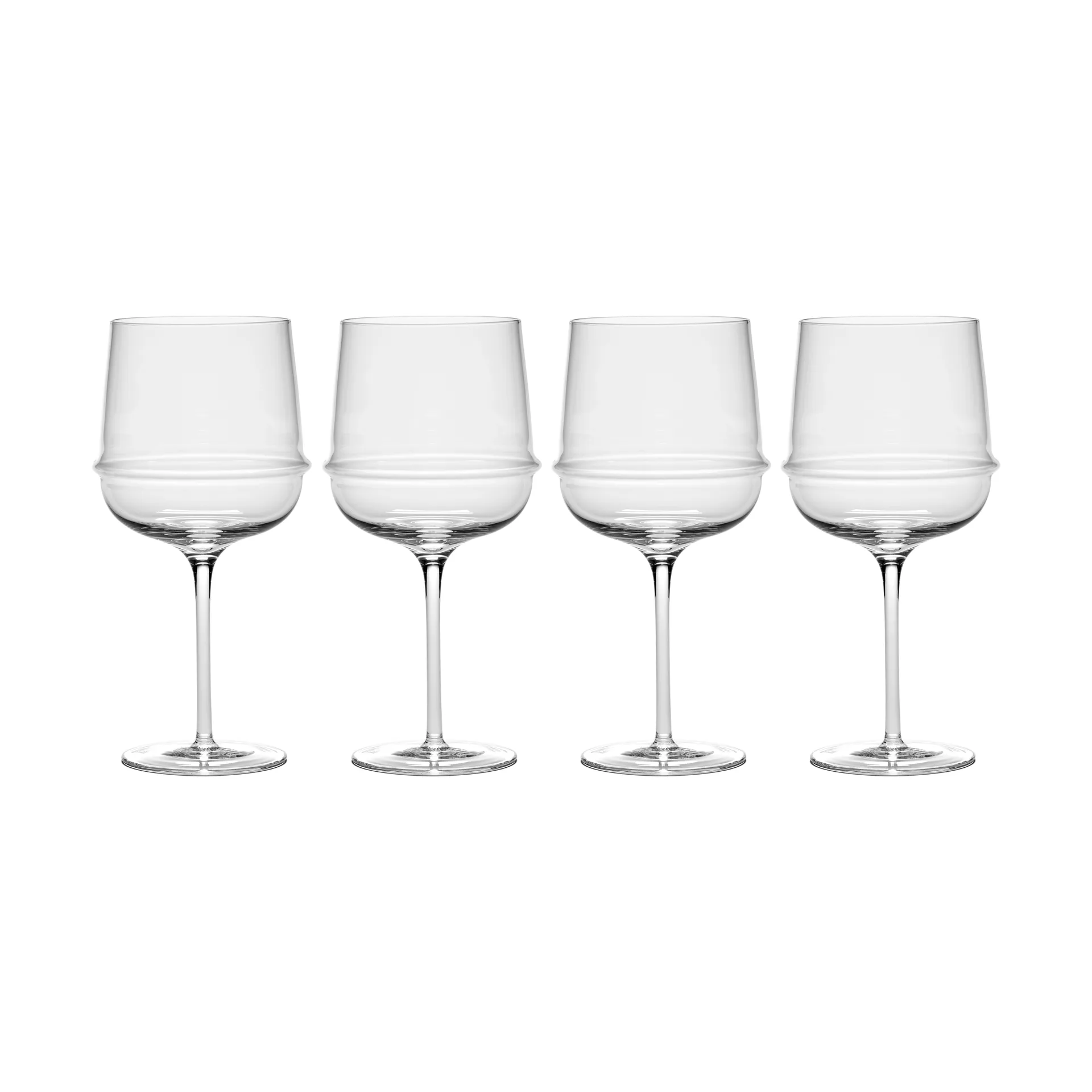 Verre à vin rouge Dune 45 cl lot de 4, Clear Serax