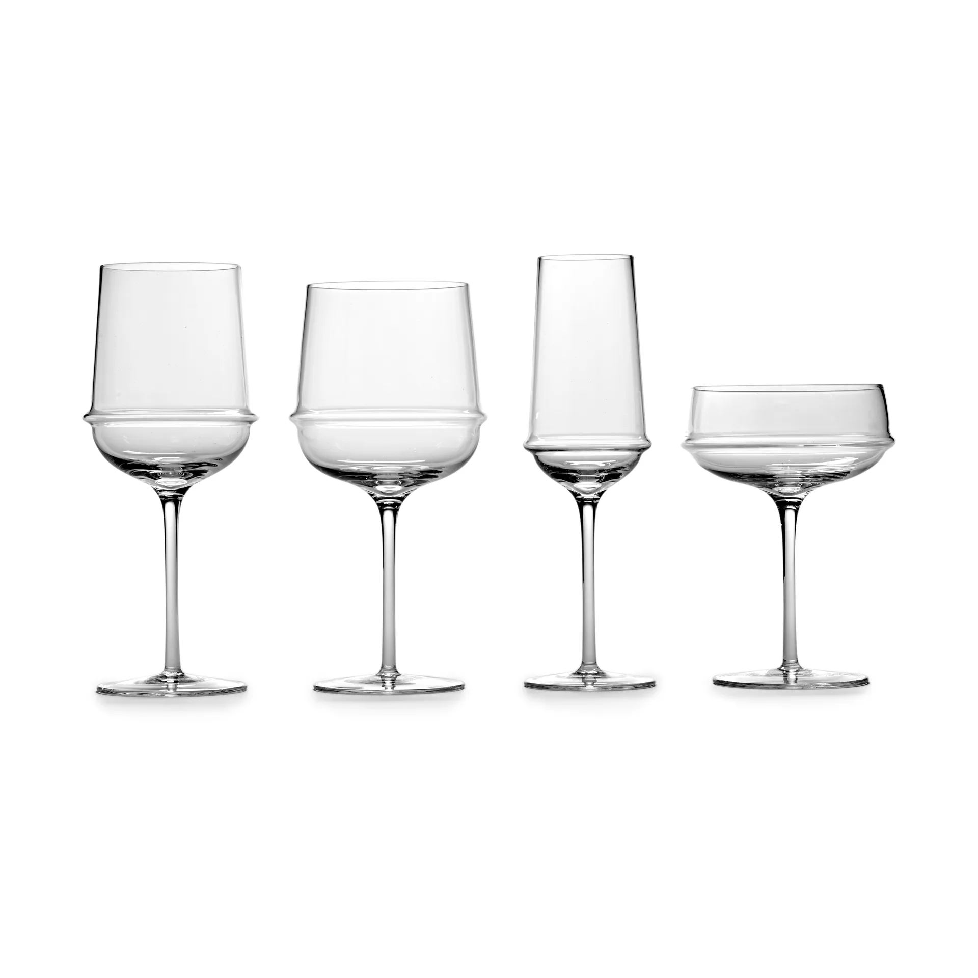 Verre à vin rouge Dune 45 cl lot de 4, Clear Serax