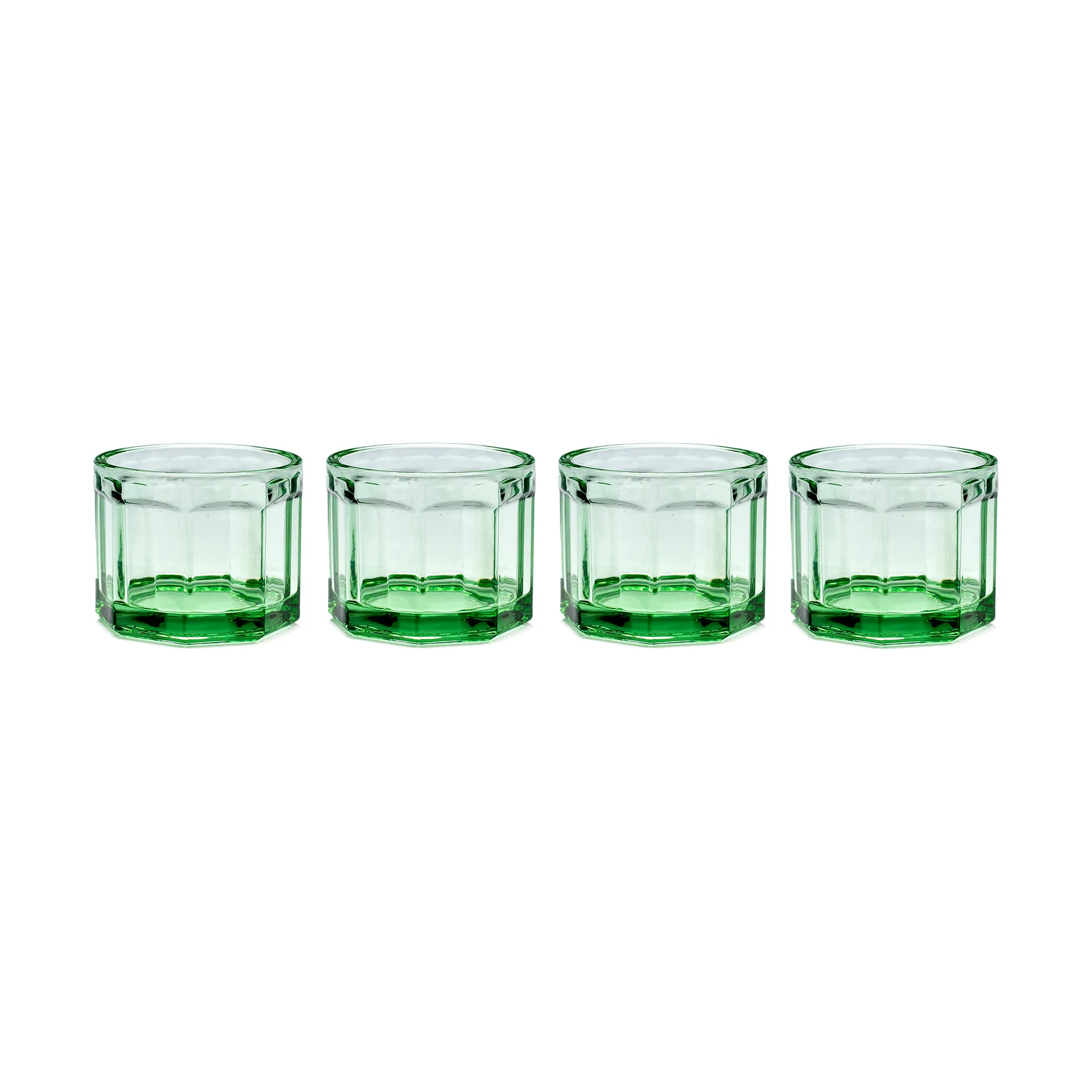 Verre Fish & Fish 16 cl Lot de 4 Green,  Serax