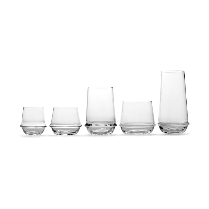 Verre tumbler Dune L 38 cl lot de 4, Clear Serax