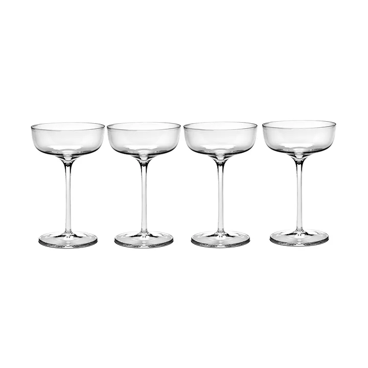 Verres à champagne Passe-Partout 15 cl Lot de 4 Transparent - Serax