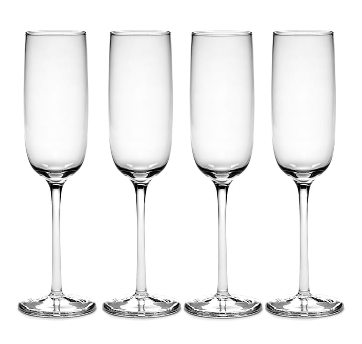 Verres à champagne Passe-Partout 15 cl Lot de 4 - Transparent - Serax