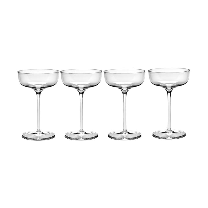 Verres à champagne Passe-Partout 15 cl Lot de 4 Transparent Serax