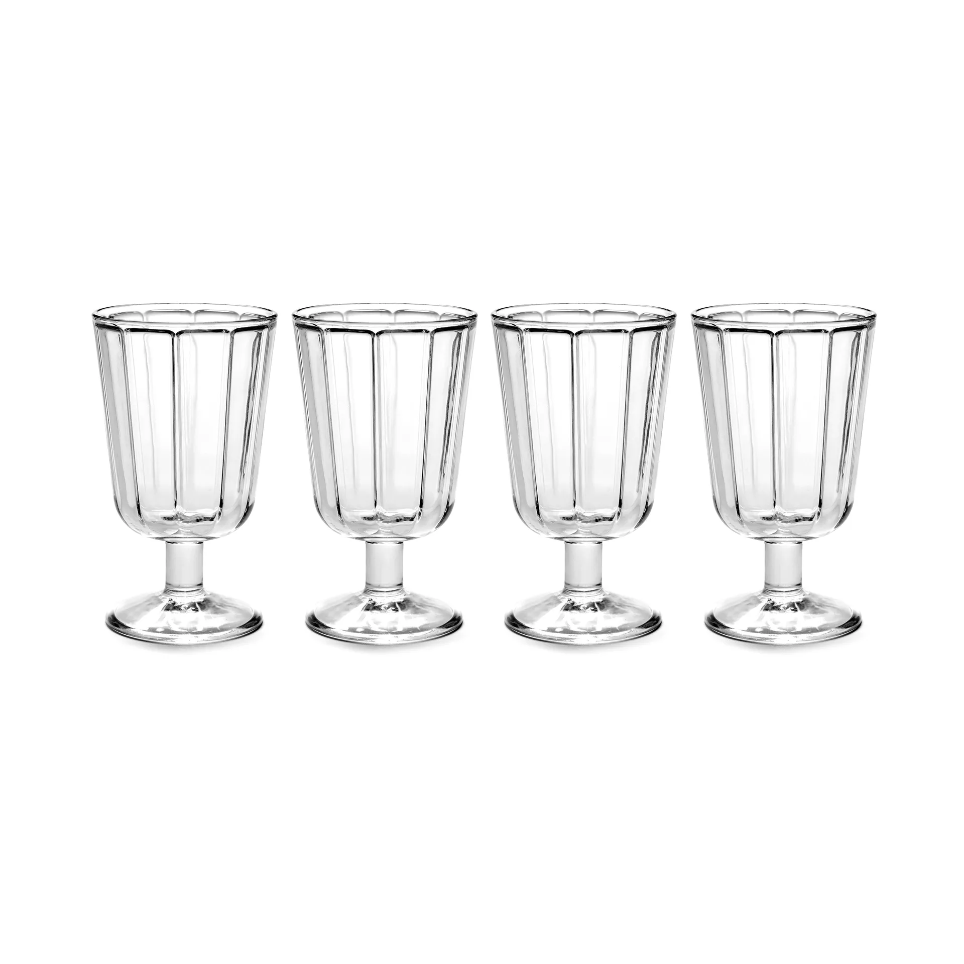 Verres à vin rouge Surface 23 cl Lot de 4 Transparent Serax