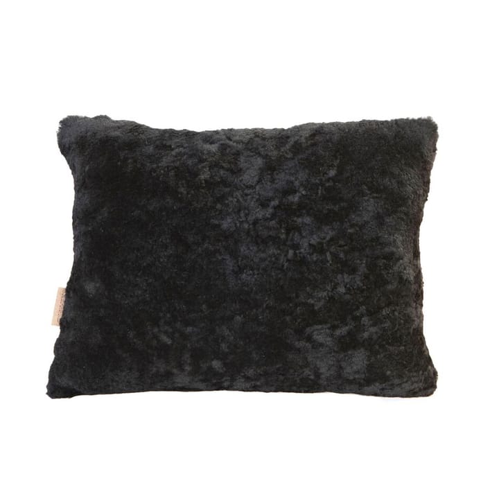 Coussin en peau de mouton Shepherd Lina 40 x 30 cm - noir - Shepherd of Sweden