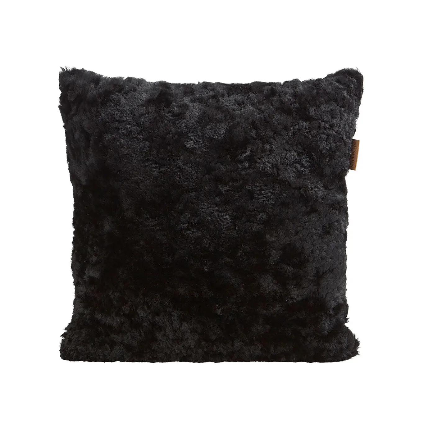 Coussin en peau de mouton Shepherd Lina 40 x 40 cm, noir Shepherd of Sweden