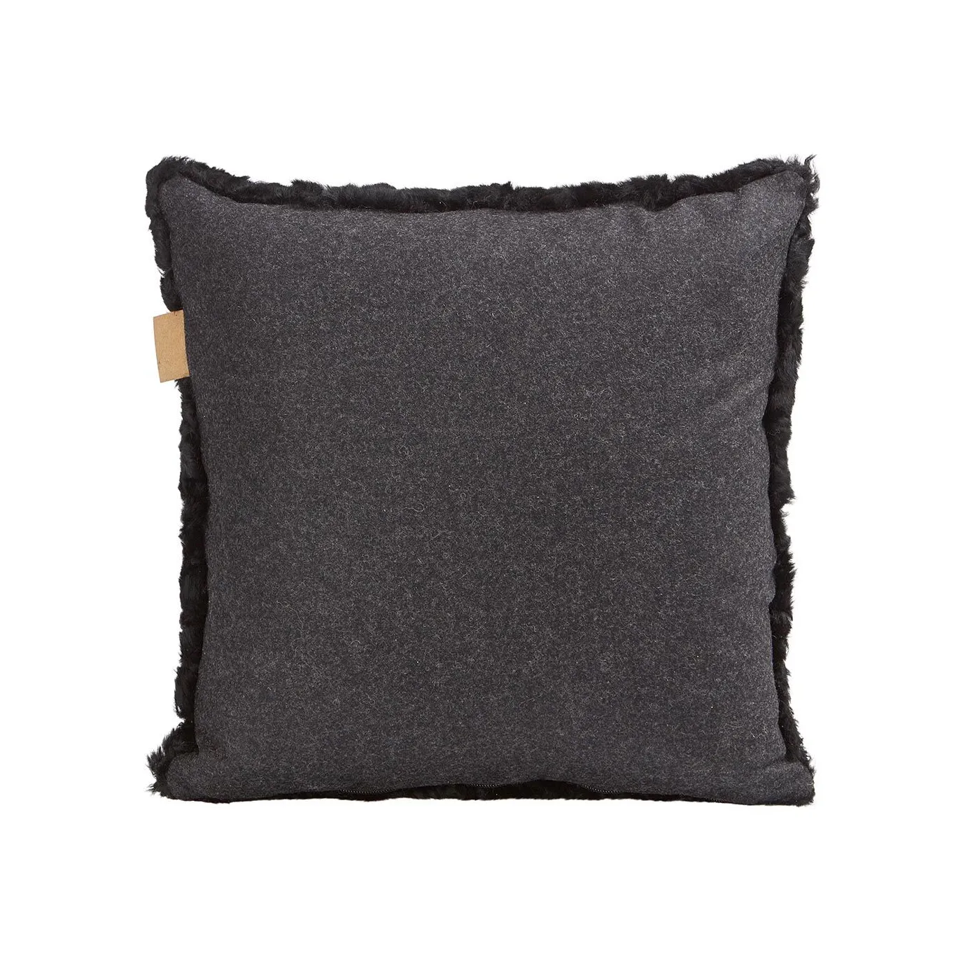 Coussin en peau de mouton Shepherd Lina 40 x 40 cm, noir Shepherd of Sweden