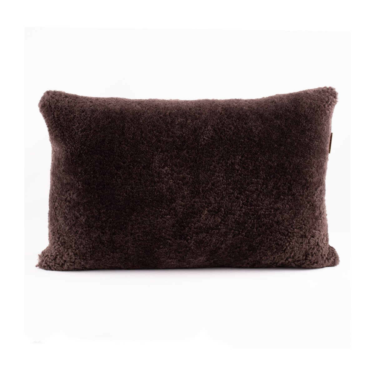 Shepherd of Sweden Coussin en peau de mouton Shepherd Lina 60 x 40 cm marron foncé