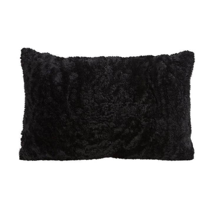 Coussin en peau de mouton Shepherd Lina 60 x 40 cm - noir - Shepherd of Sweden